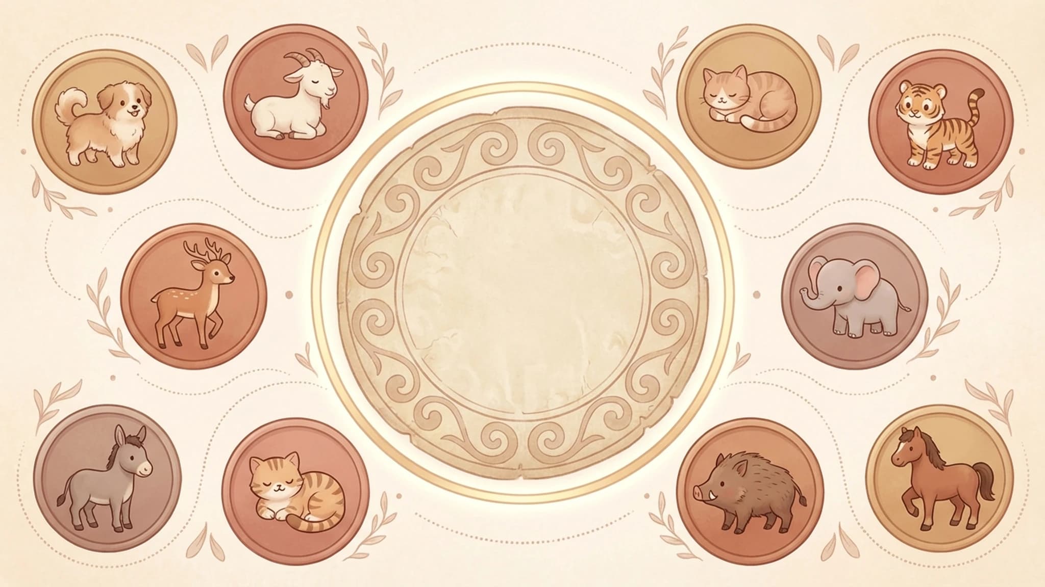 Diagram showing the later animal-style series of congress names in Chapter 6