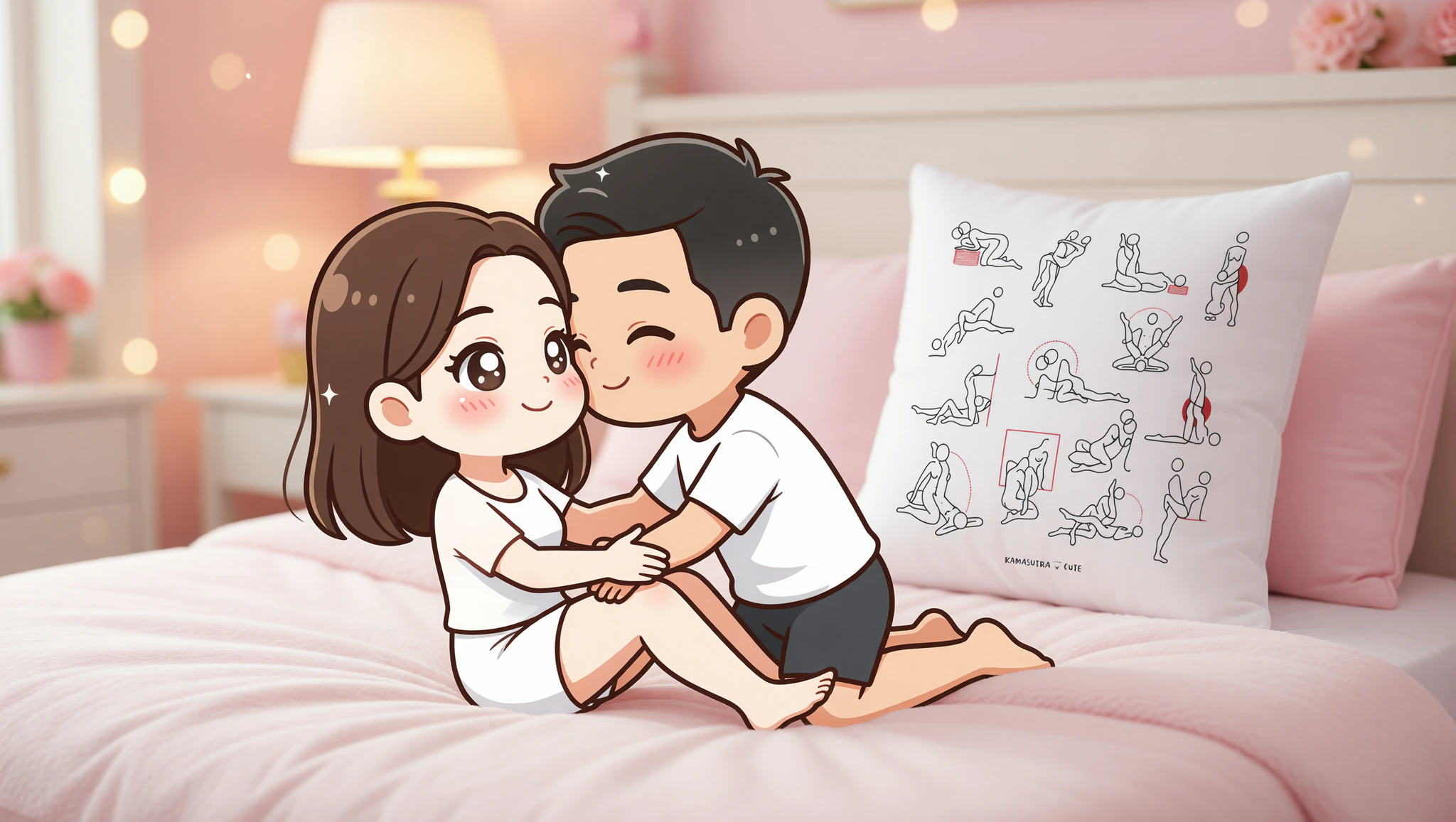 Man and woman locked in missionary embrace, bridging their reunion gap with intense closeness.