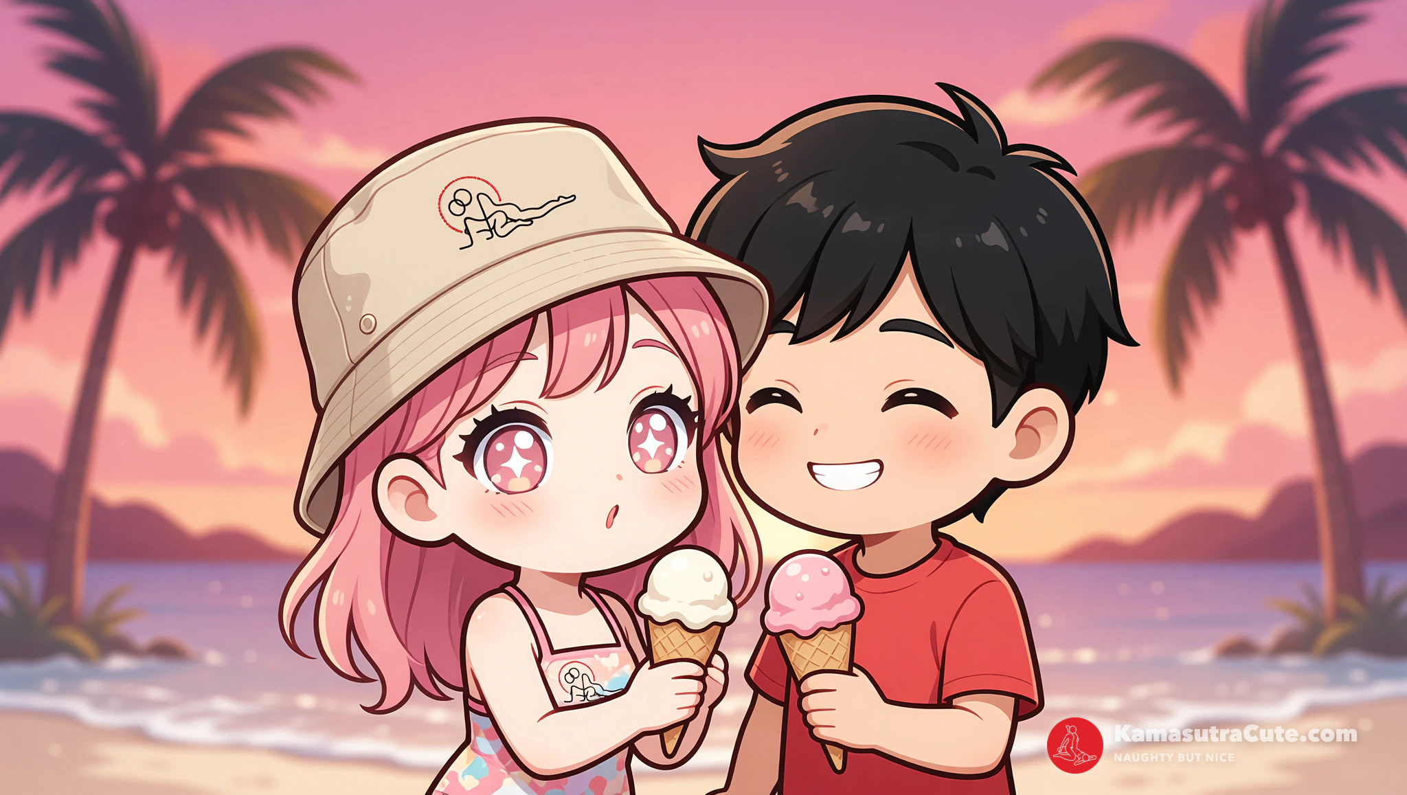 Woman rocking bucket hat on spicy summer date