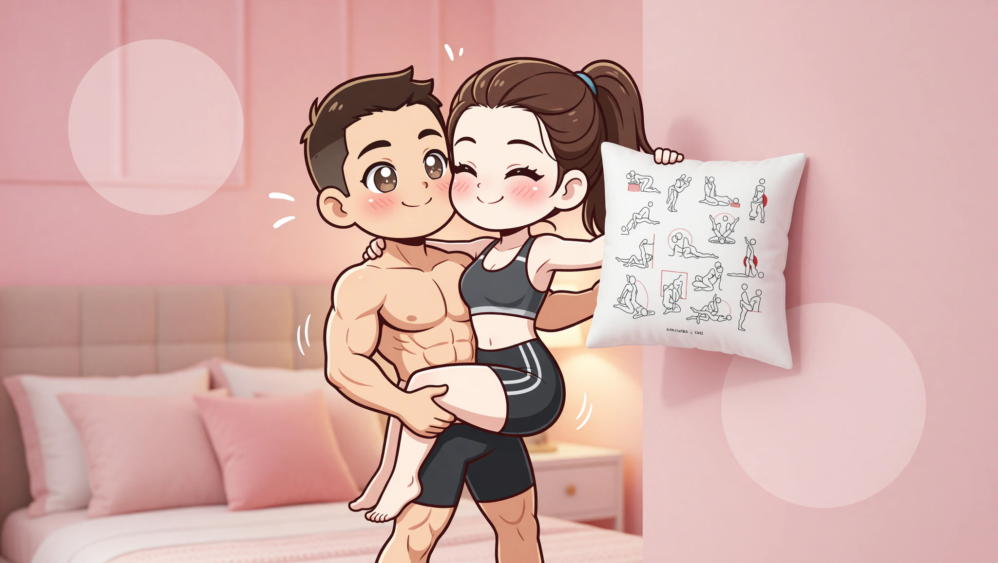 Pareja heterosexual en pose sexual impulsiva contra la pared, con pasión intensa y conexión ardiente.