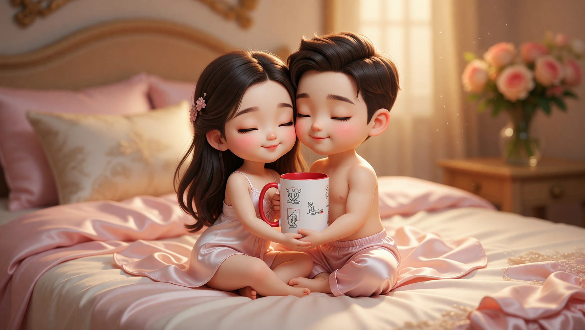 A man and woman in an intimate Kama Sutra Lotus position, fostering deeper love and connection.