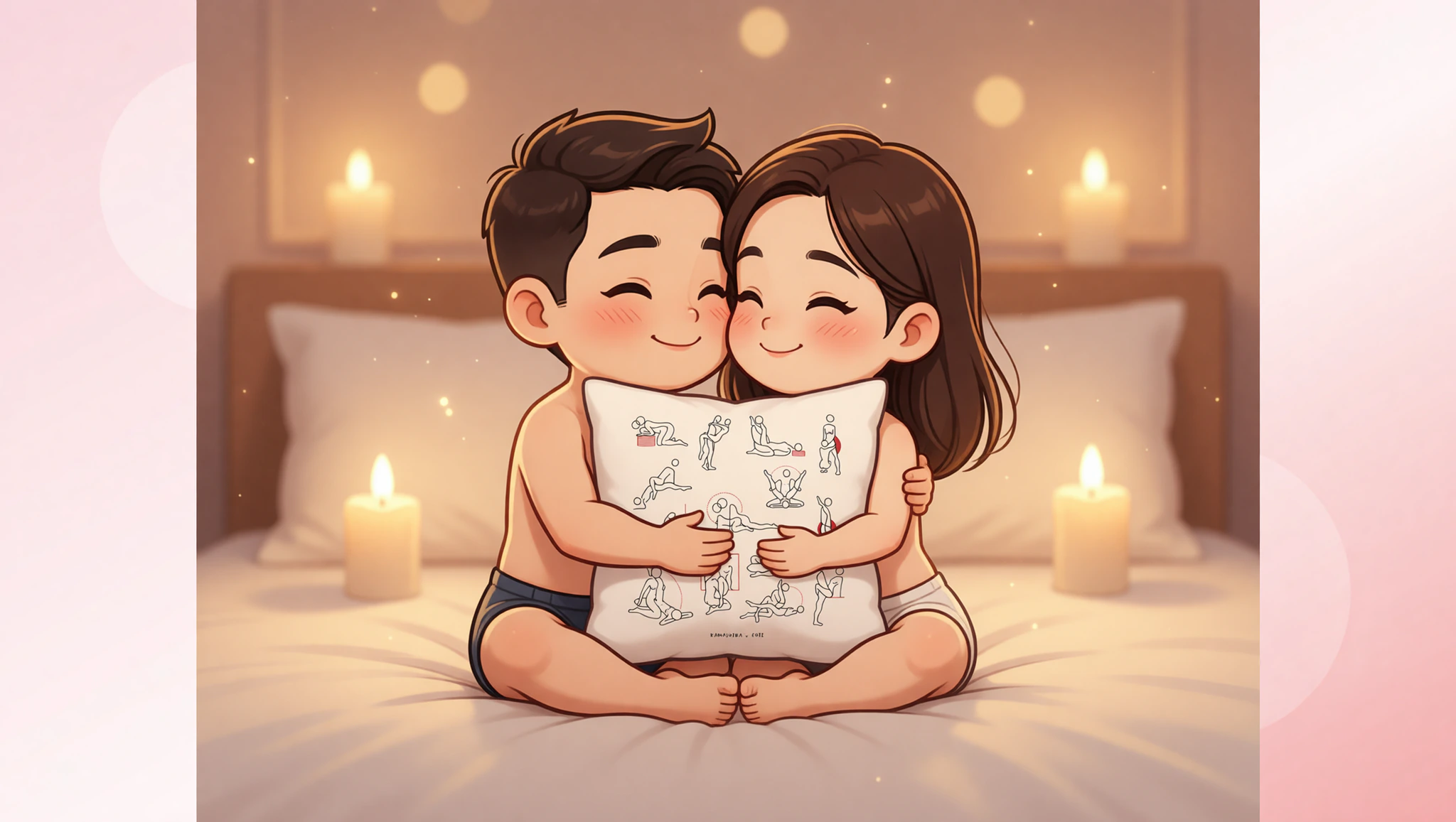 A man and woman in the Loving Lotus Kama Sutra position, deepening their emotional and physical bond.