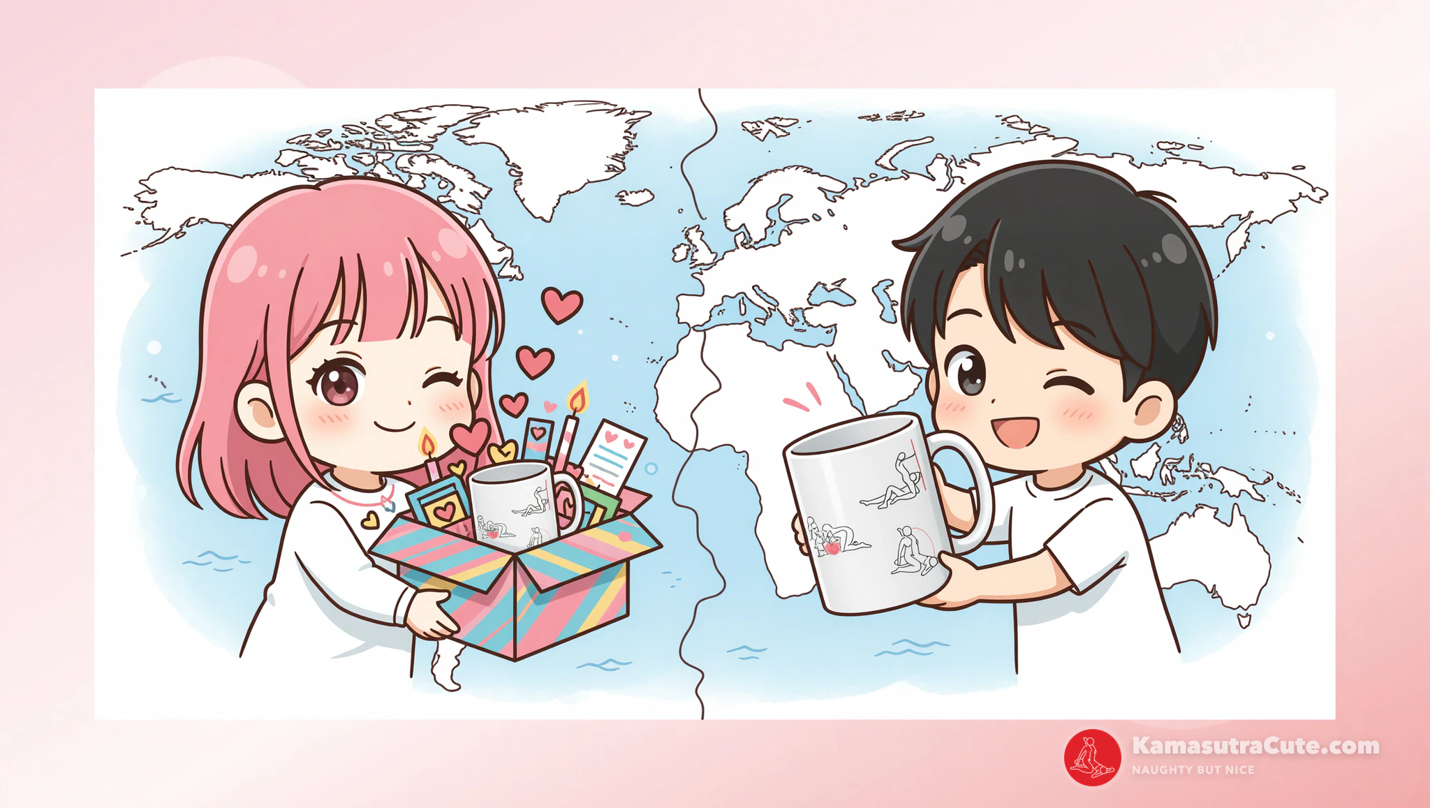 Ultimate long distance care package overflowing with naughty essentials