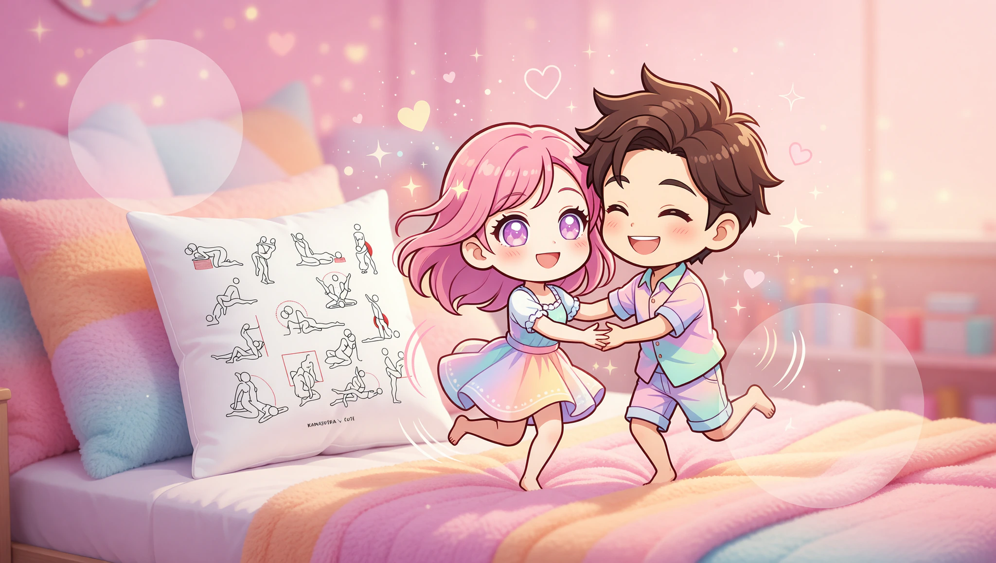 A man and woman couple captured mid-twirl in a whimsical spontaneous pose, radiating fun and passion.