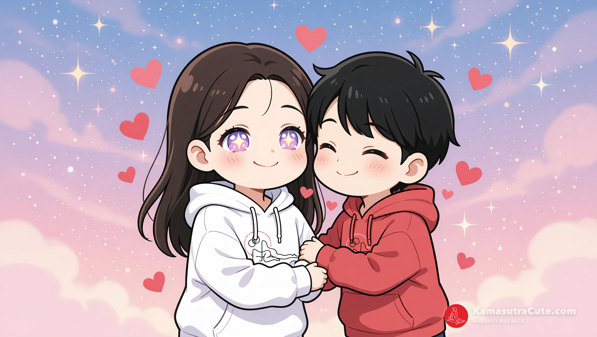 Woman in hoodie enjoying instant LDR hug therapy.