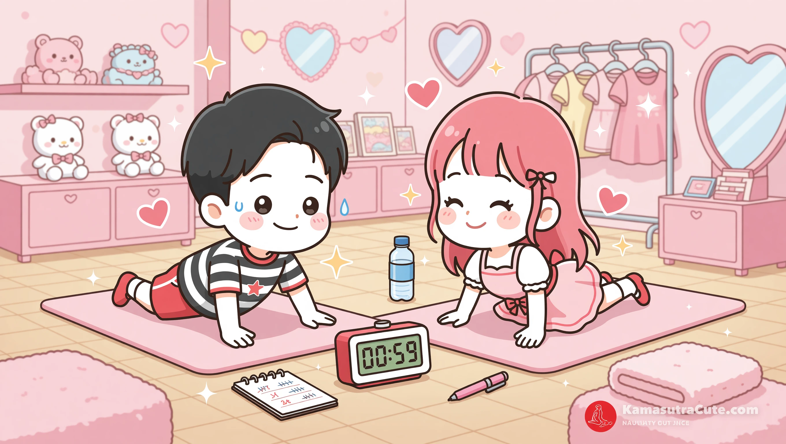 Push up Contest illustration