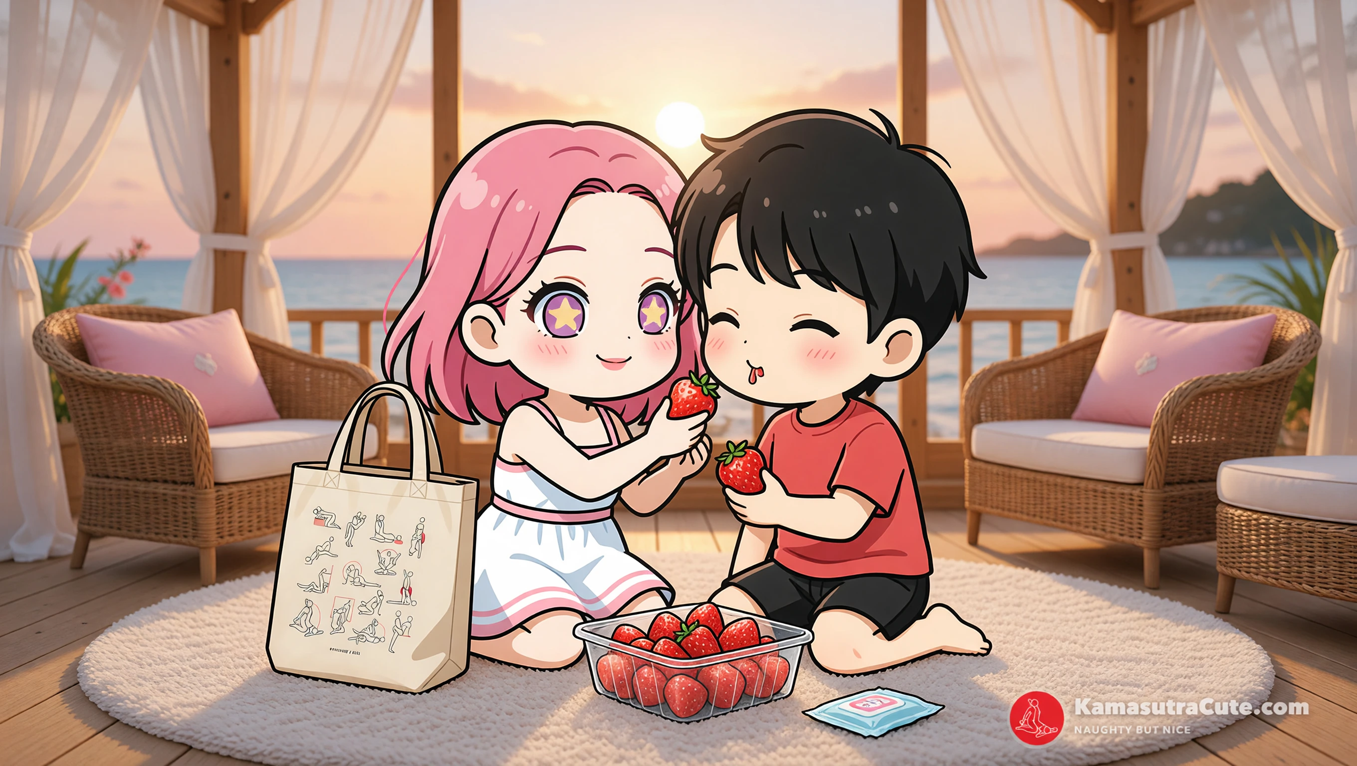 Share Strawberries illustration