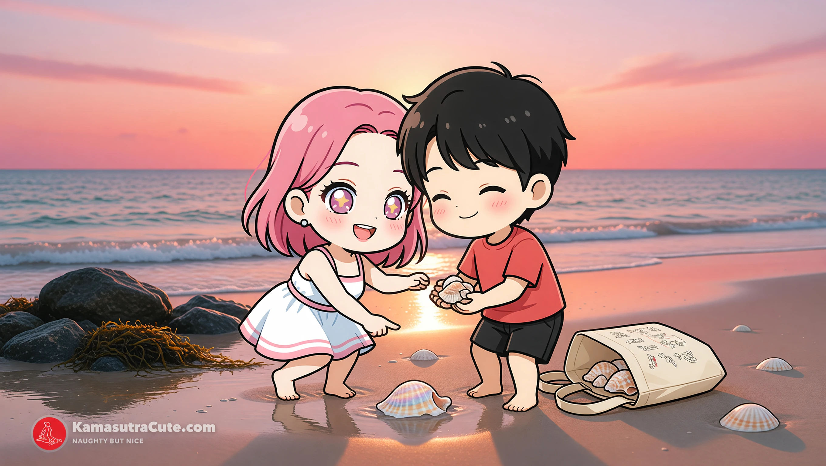 Collect Shells illustration