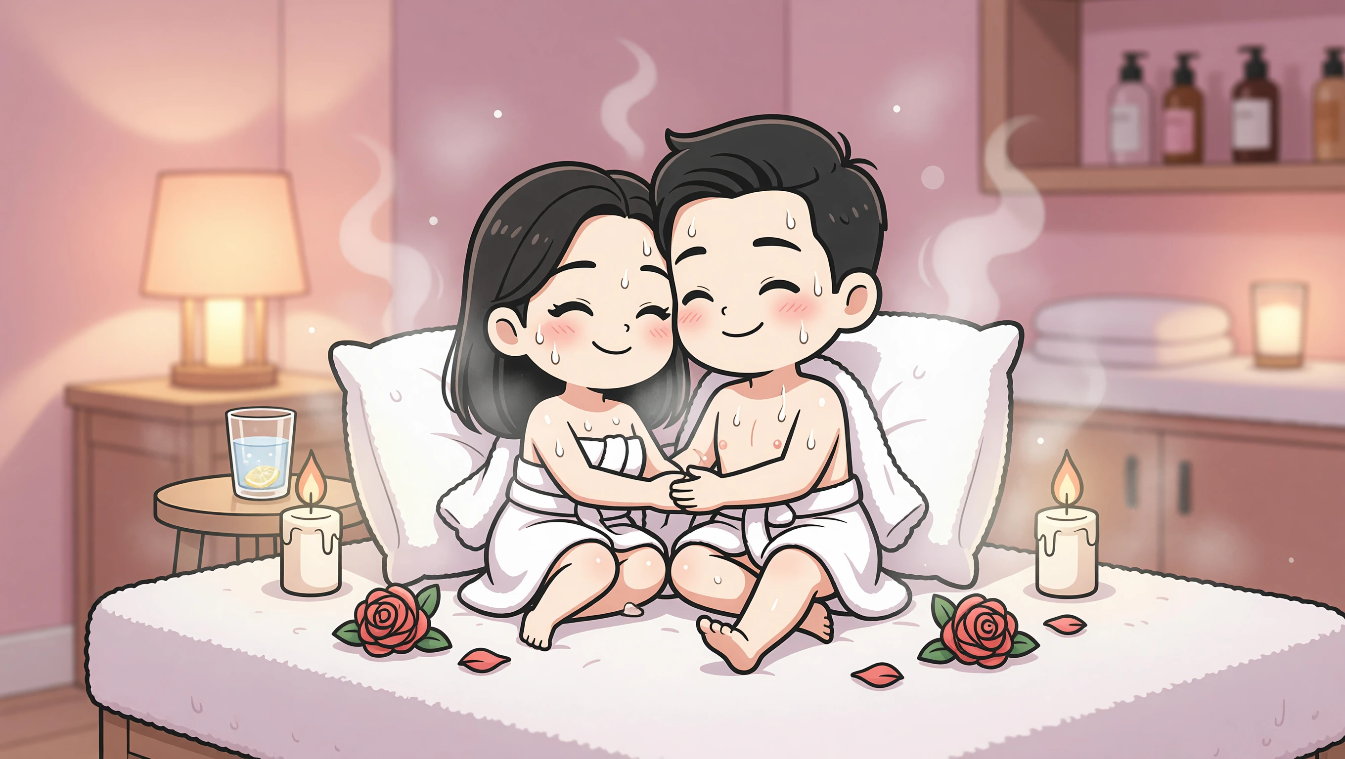 Sauna Towel 69 illustration
