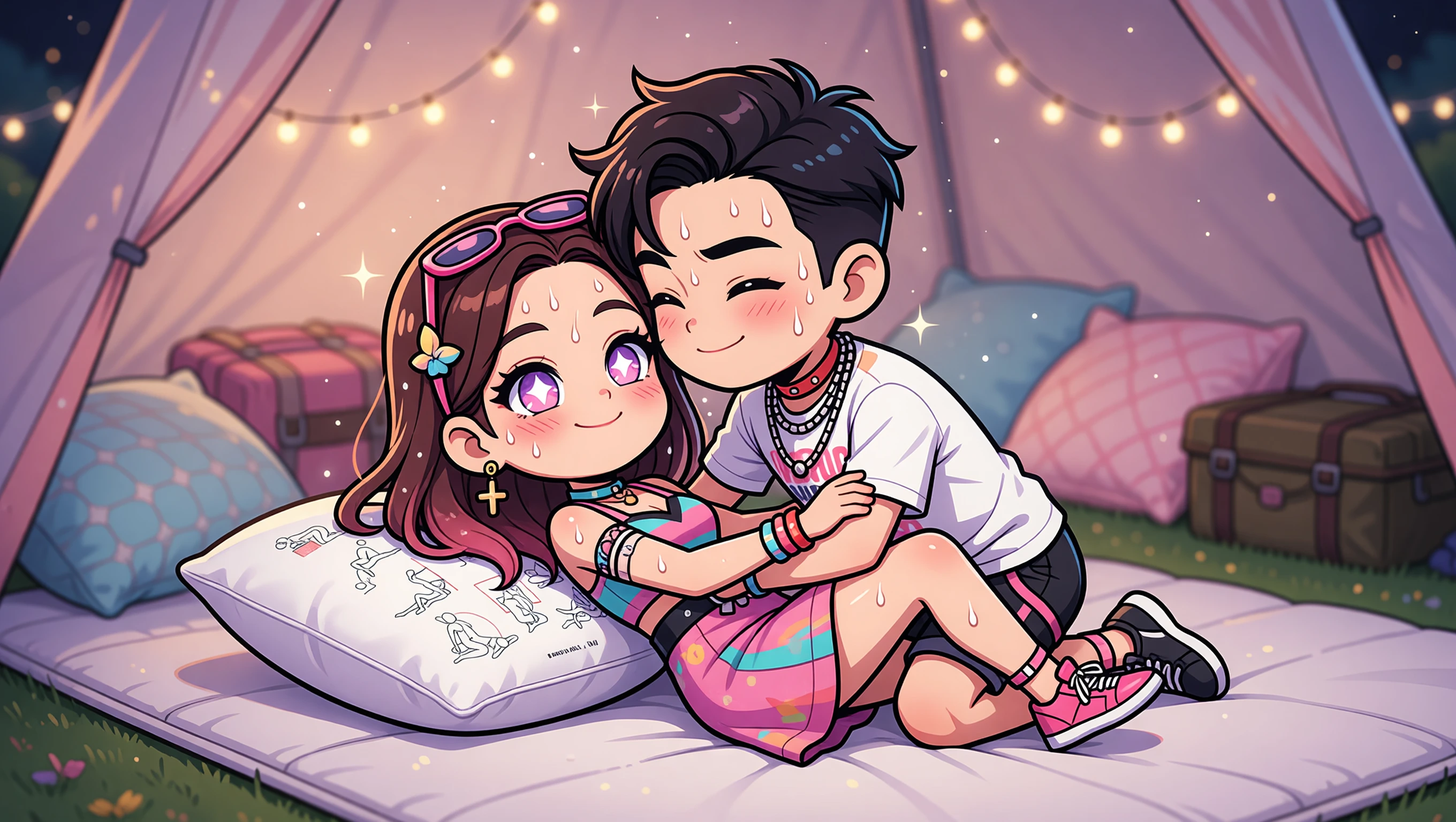 Lying on Back illustration