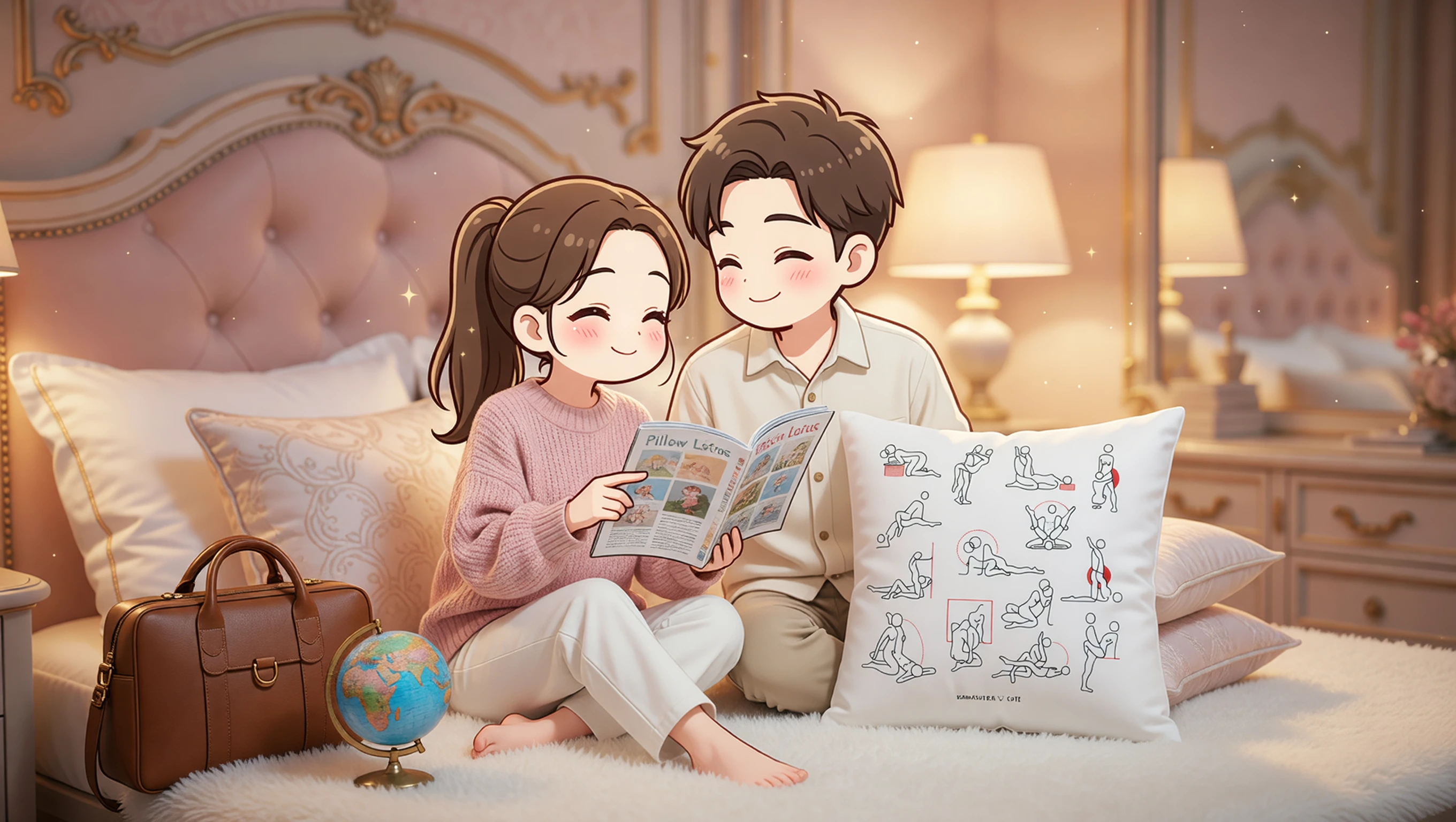 Pillow Lotus illustration