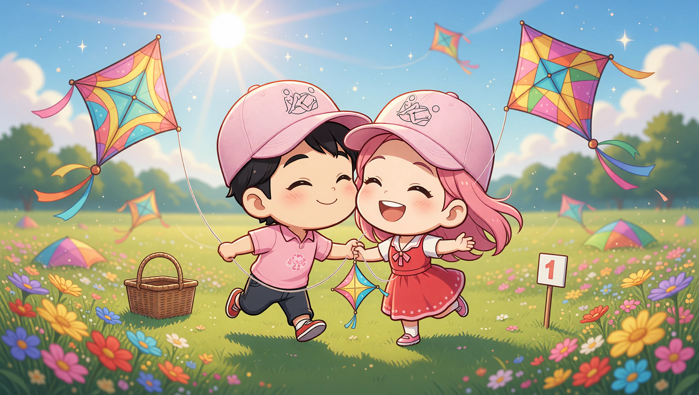 Run Kite Relay illustration