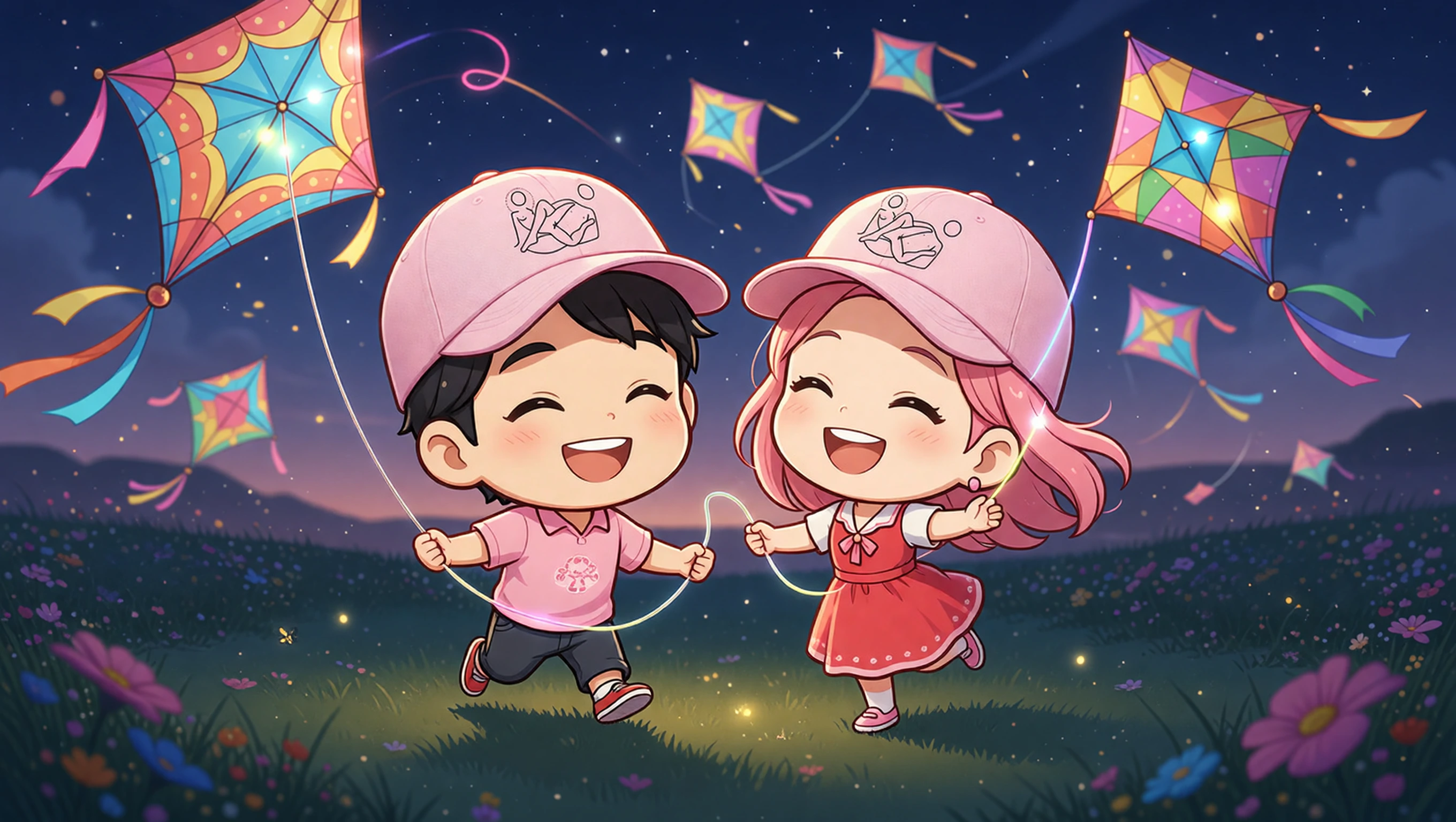 Fly Glow Kites illustration