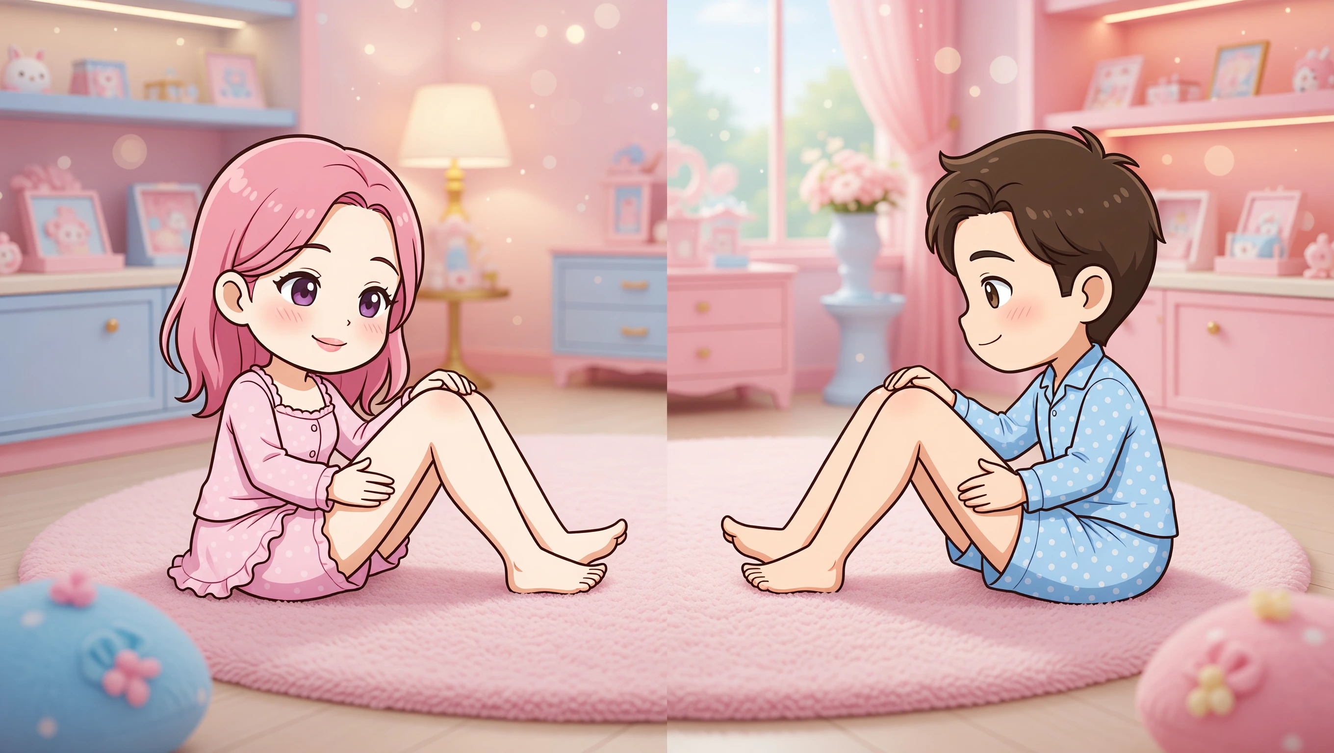 Side Lying Touch illustration