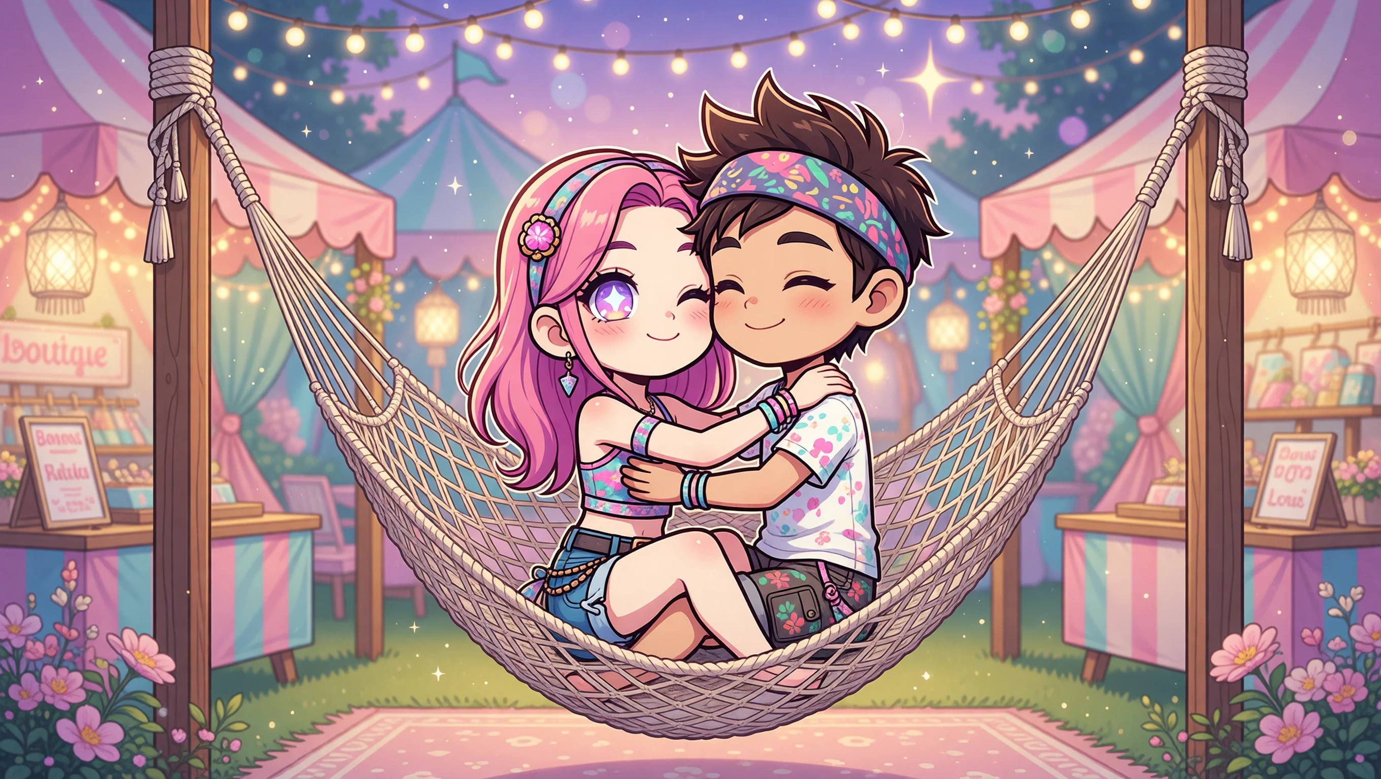 Hammock Lotus illustration