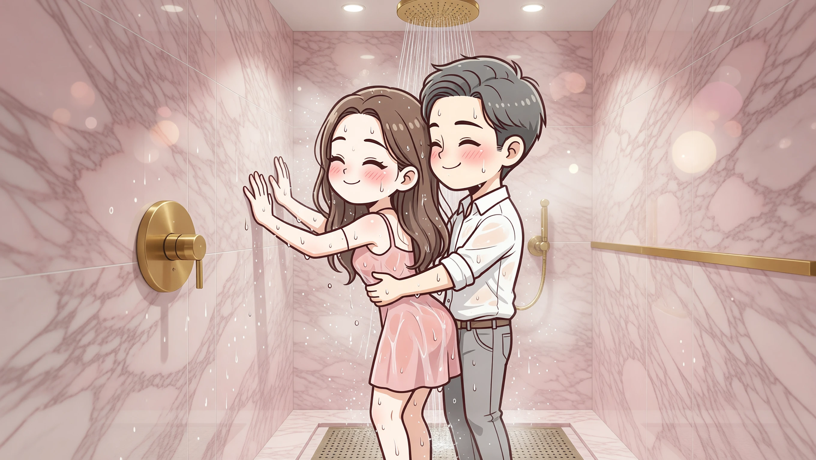 in The Shower illustration