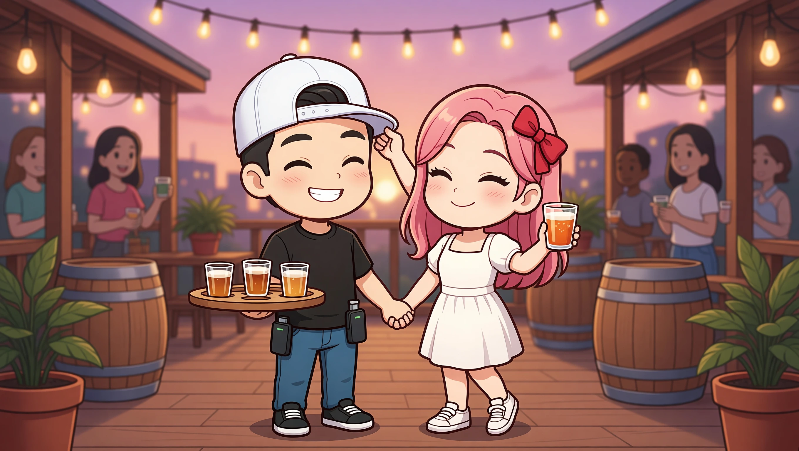 Urban Brewery Crawl illustration