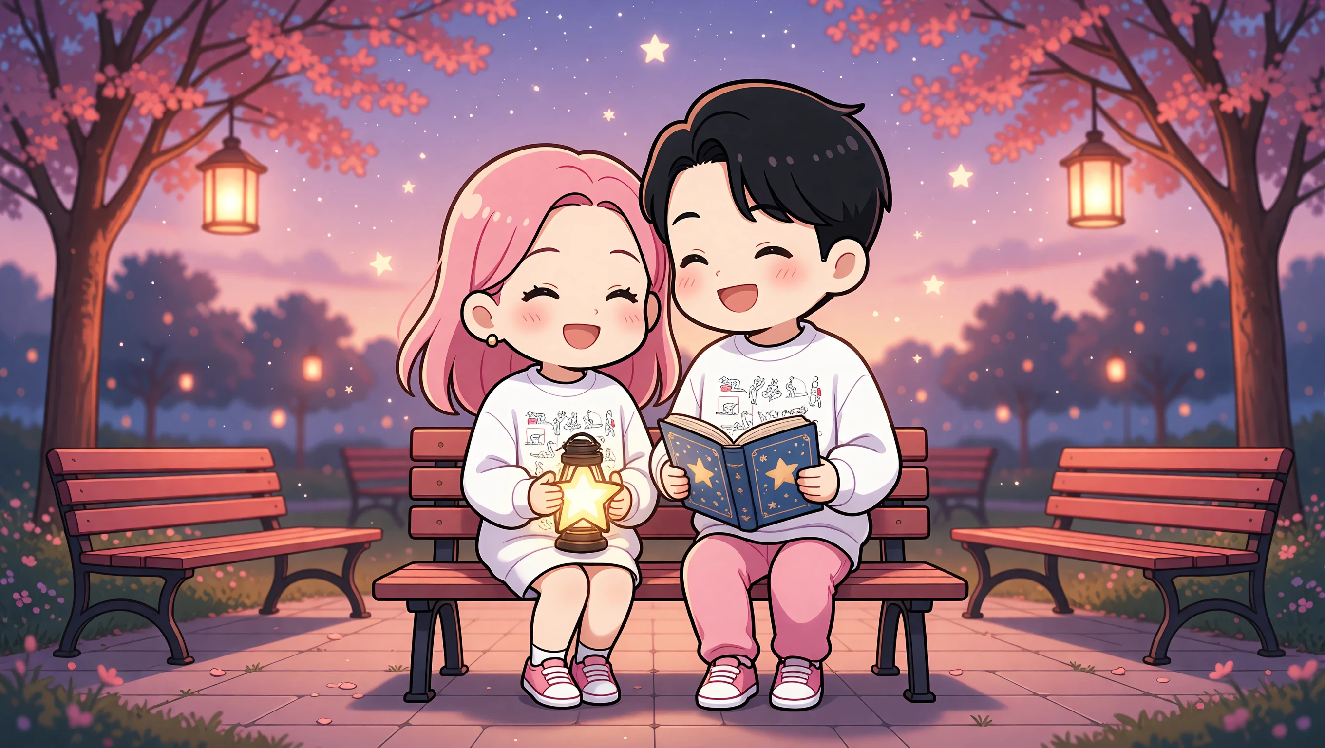 Starlit Story Swap illustration