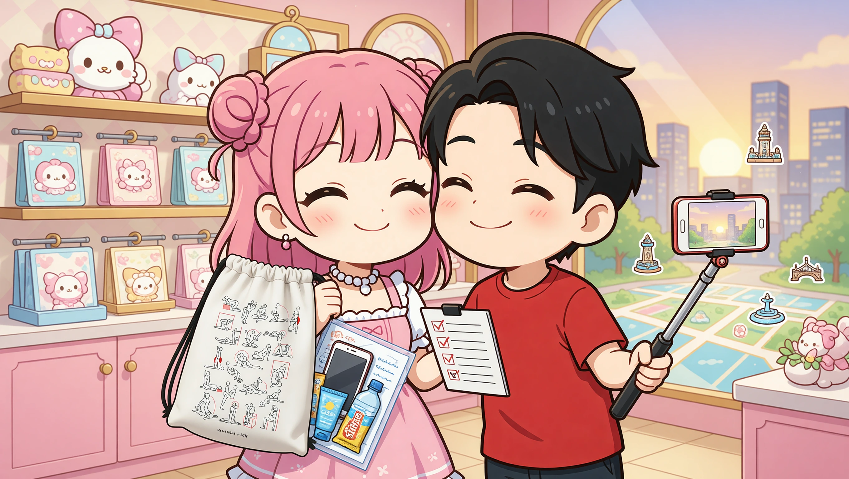 Landmark Love Chase illustration