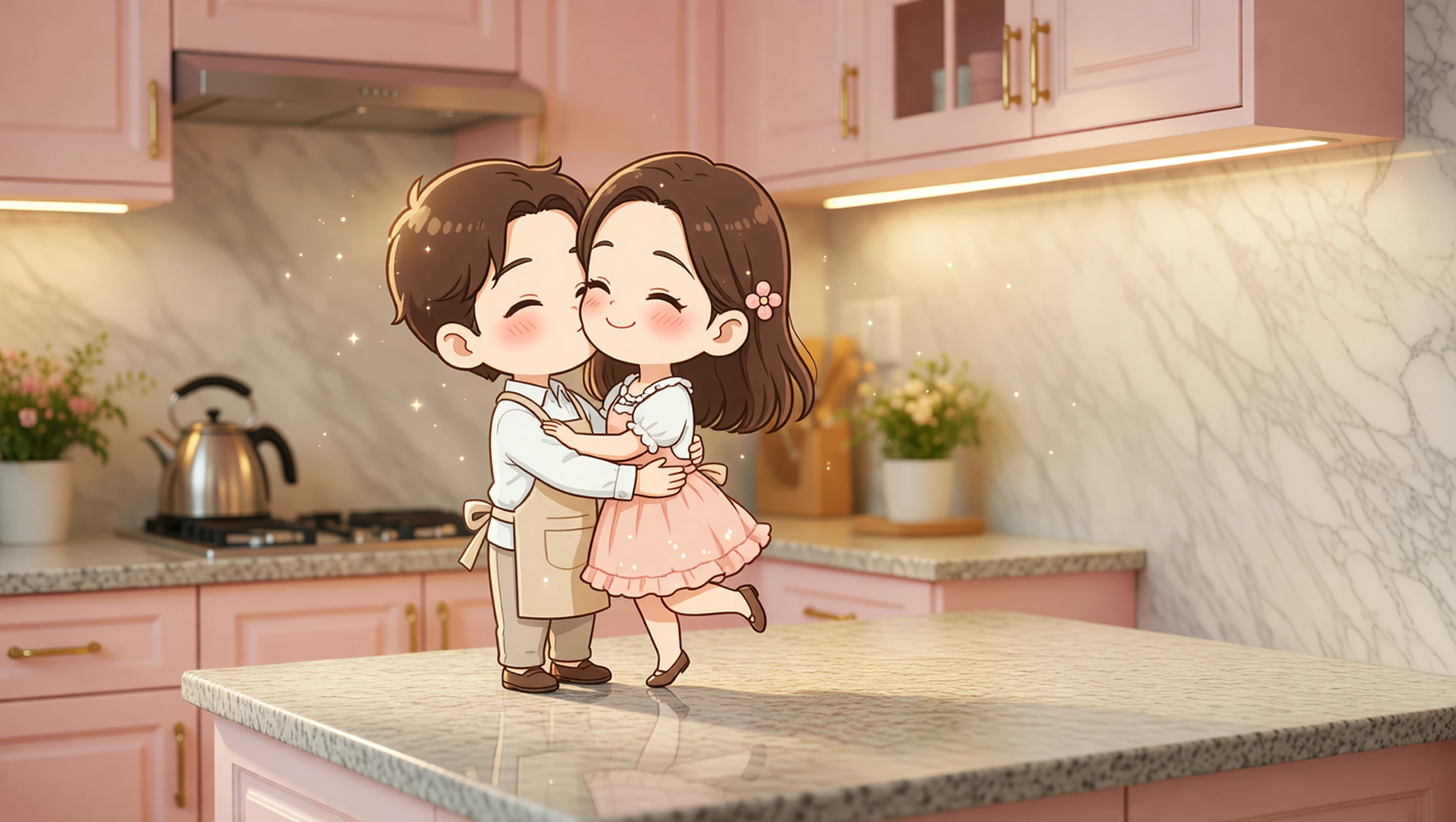 Lean on Counter illustration