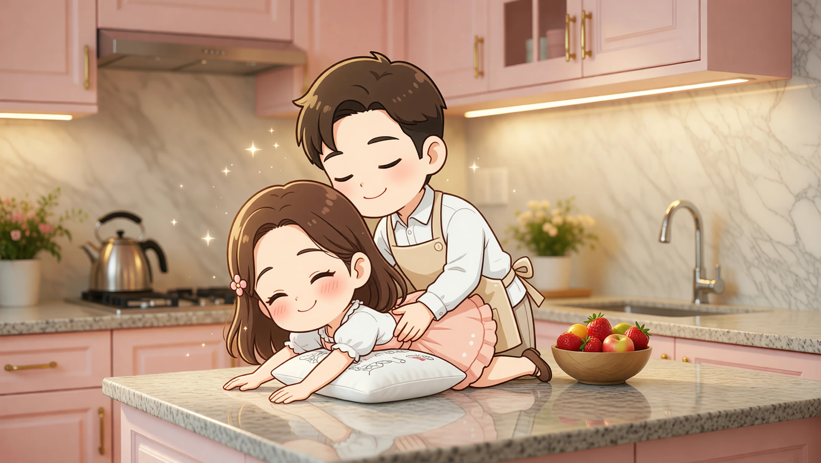 Bend Over Counter illustration