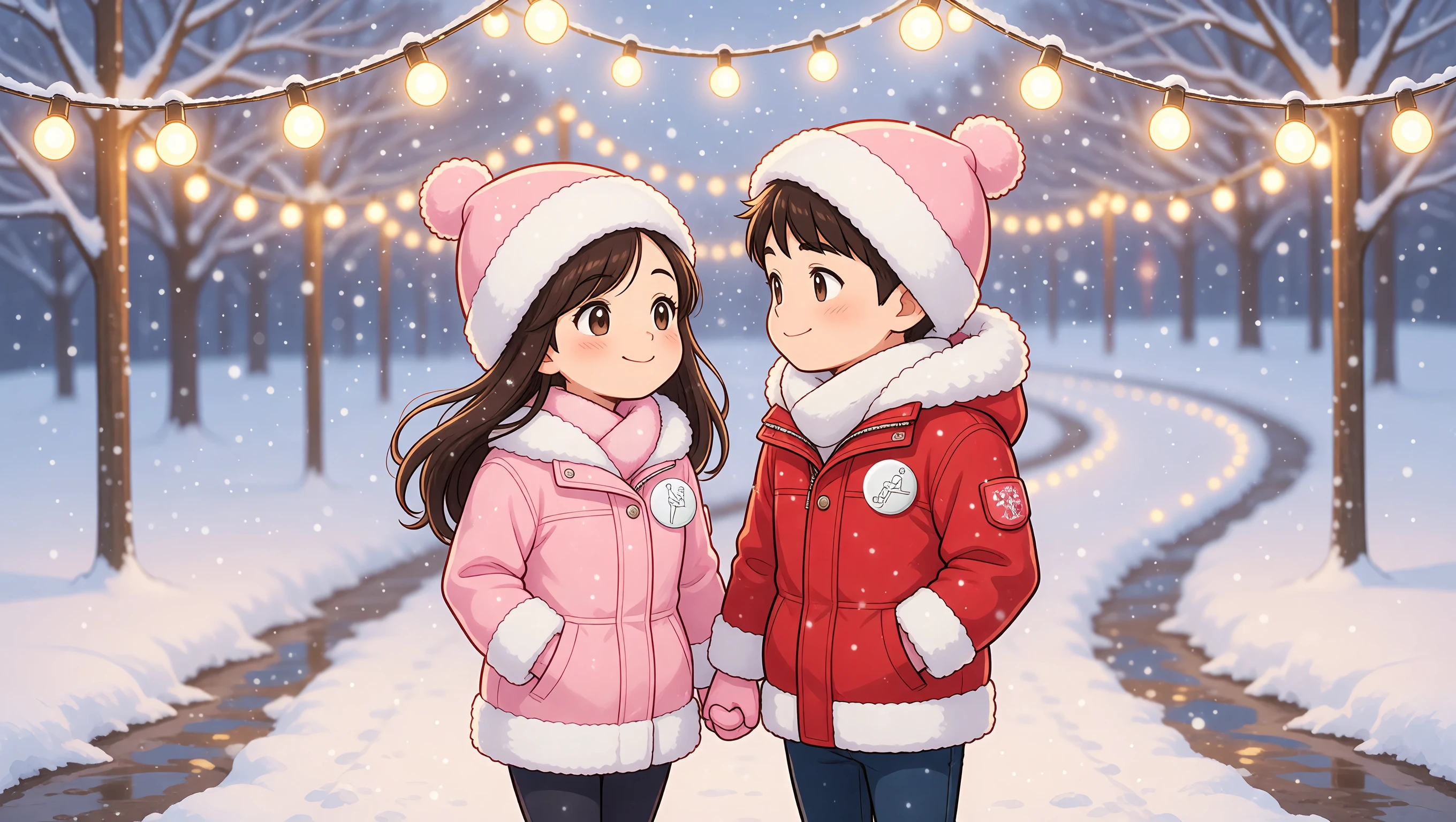 Festive Light Trail illustration