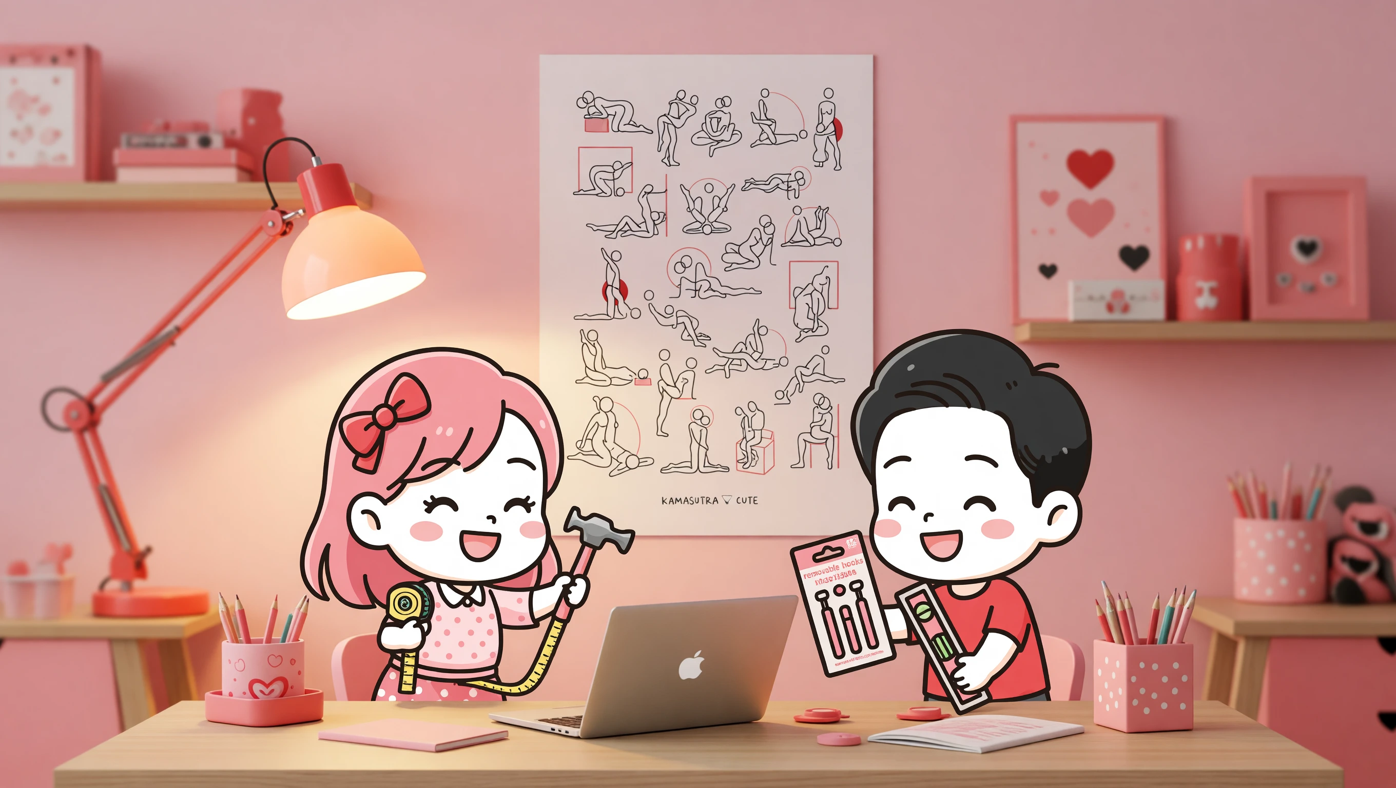 Hang a Poster illustration