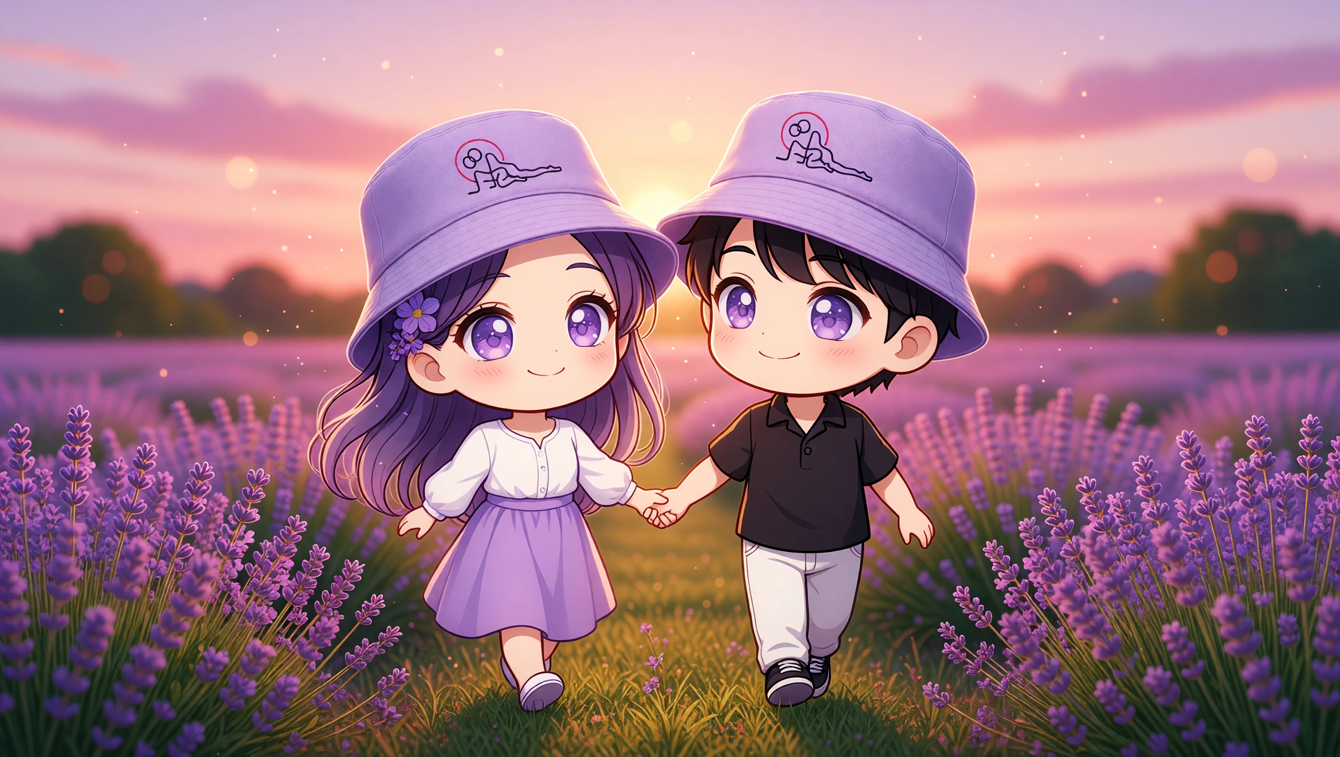 Classic Lavender Lane Stroll illustration