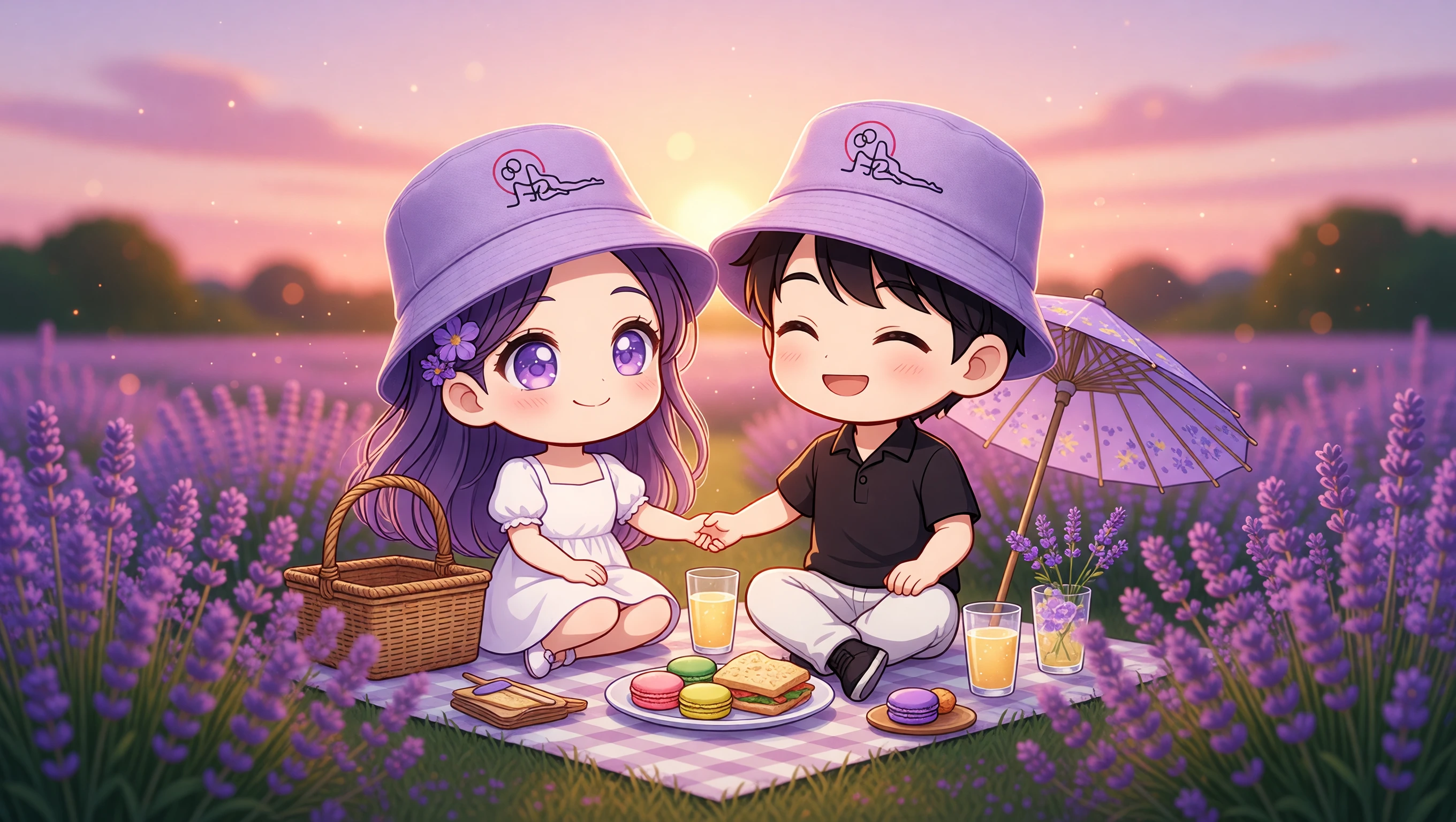 Lavender Picnic Hideaway illustration