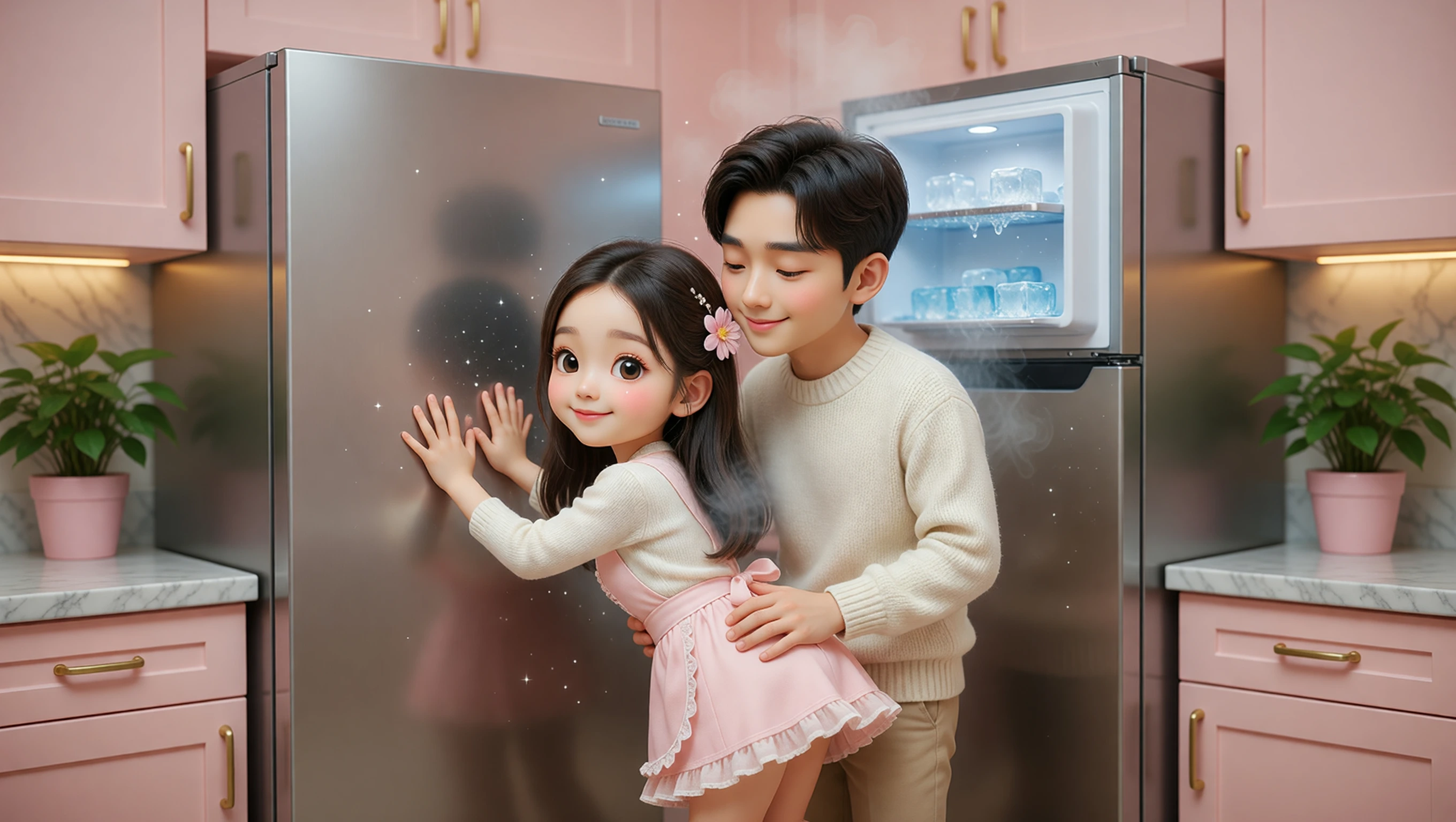 Against Fridge Door illustration