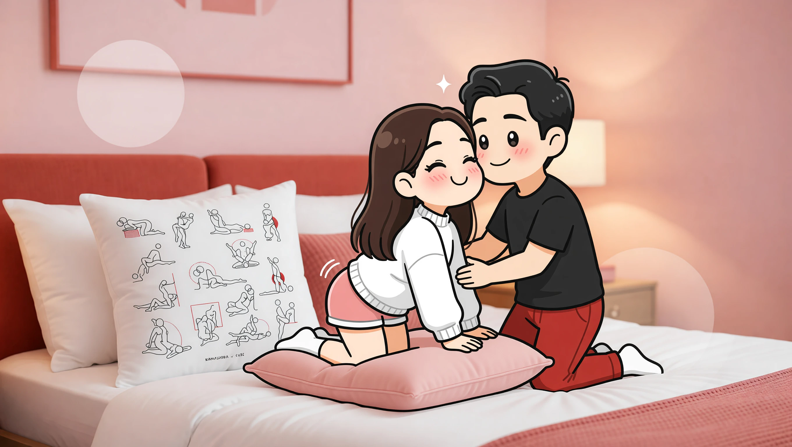 Cushion Her Knees illustration