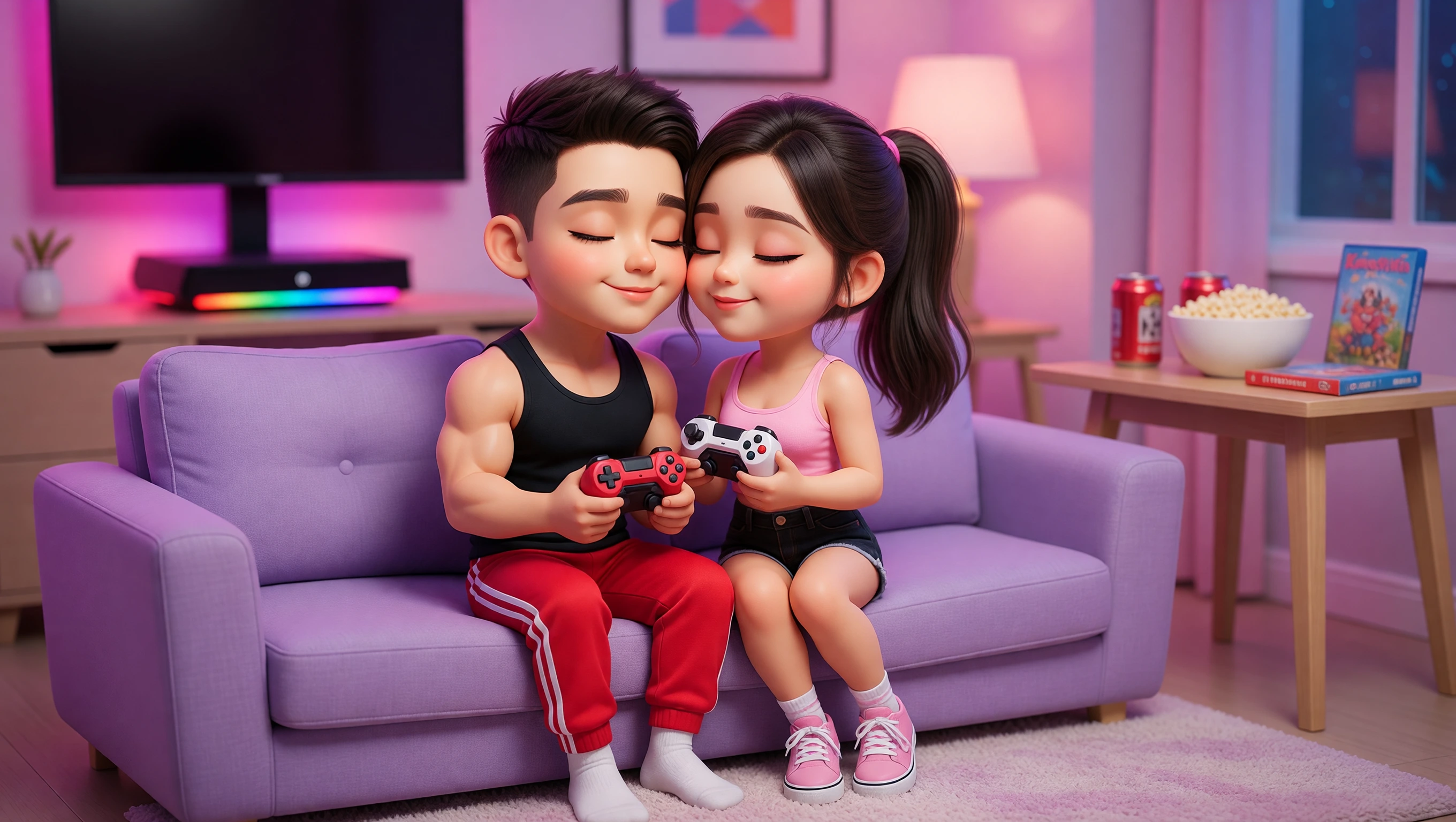 Spooning With Controllers illustration