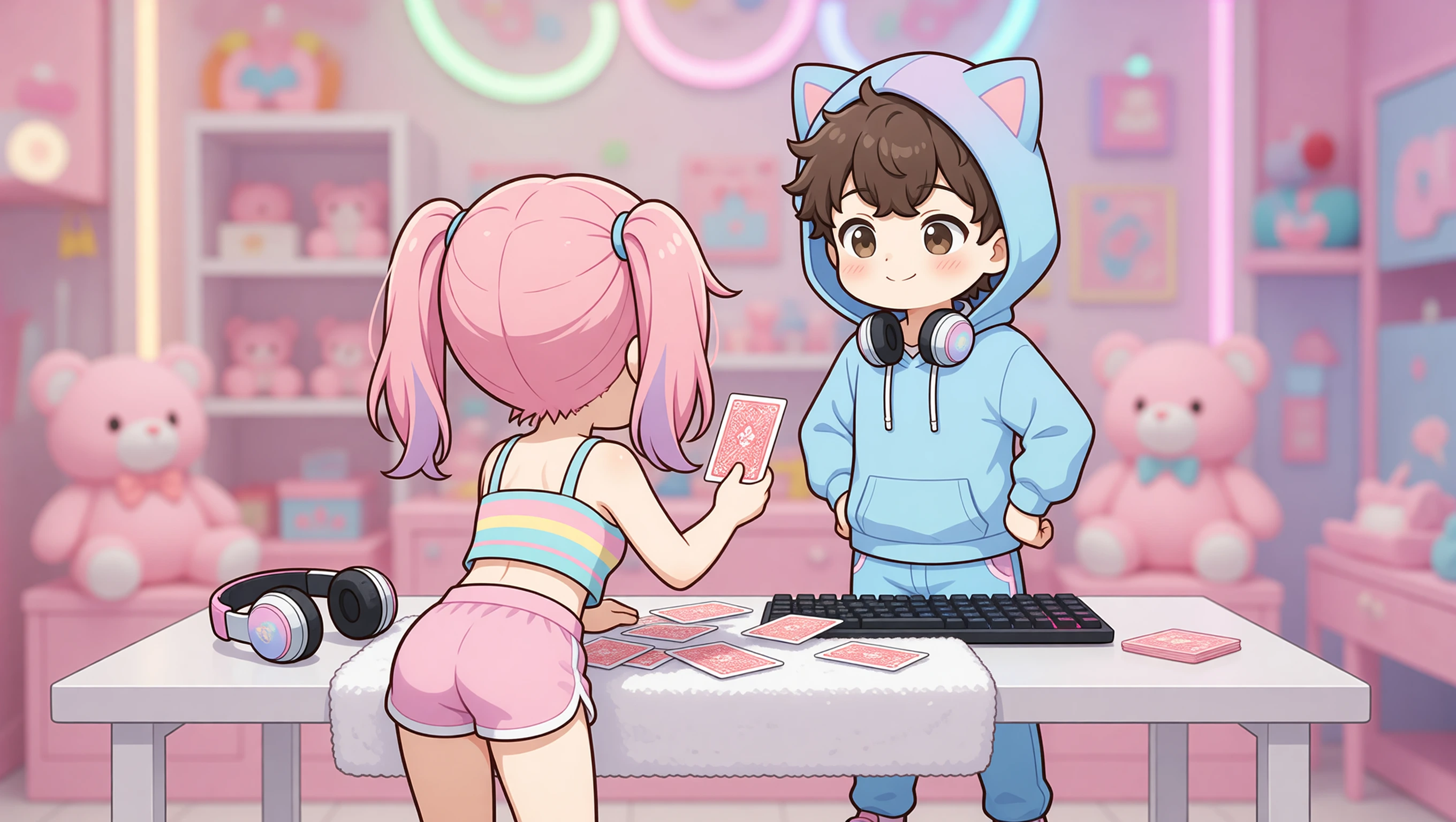 Desk Bend Over illustration