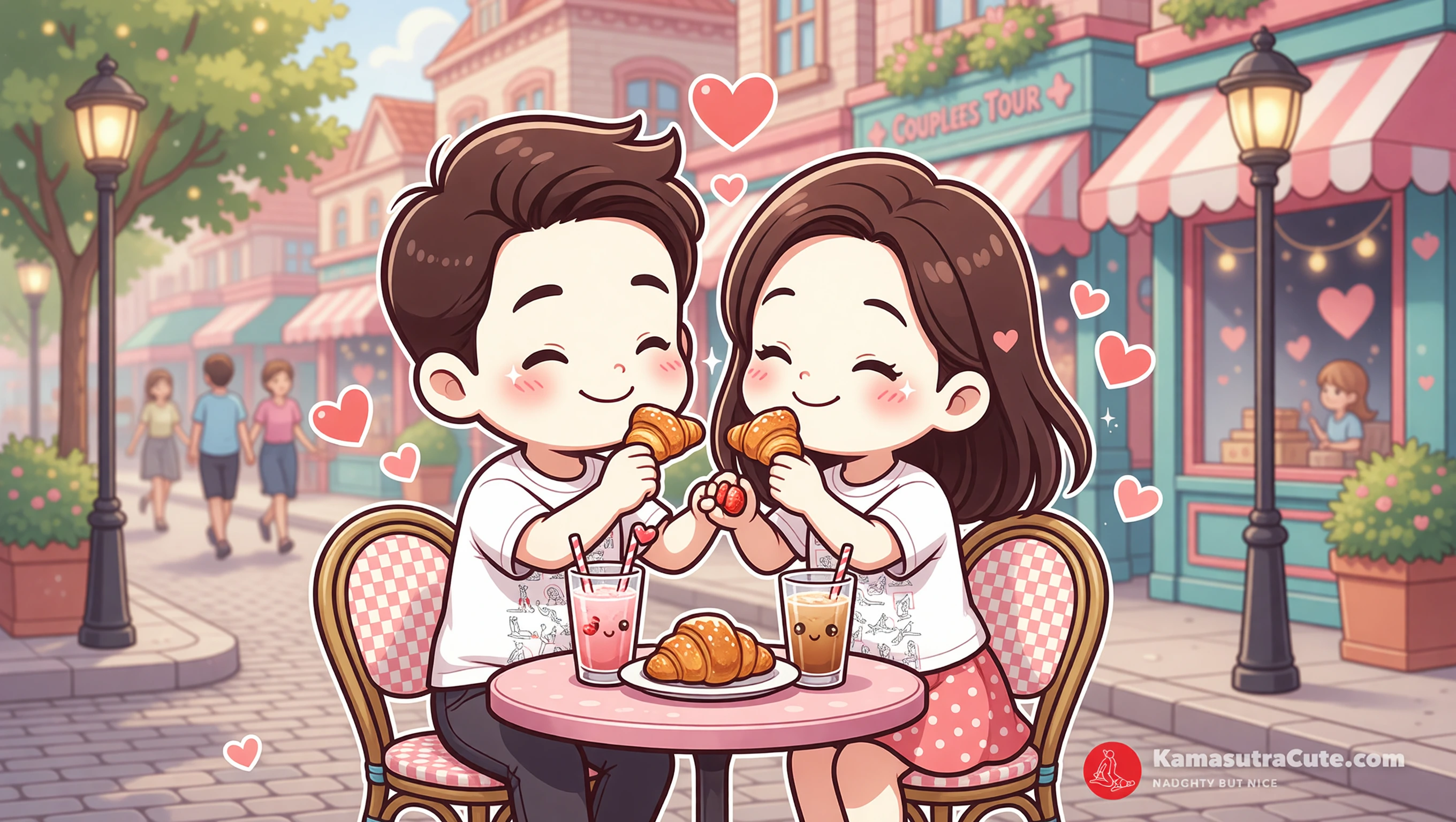 Have Coffee at a Cafe illustration