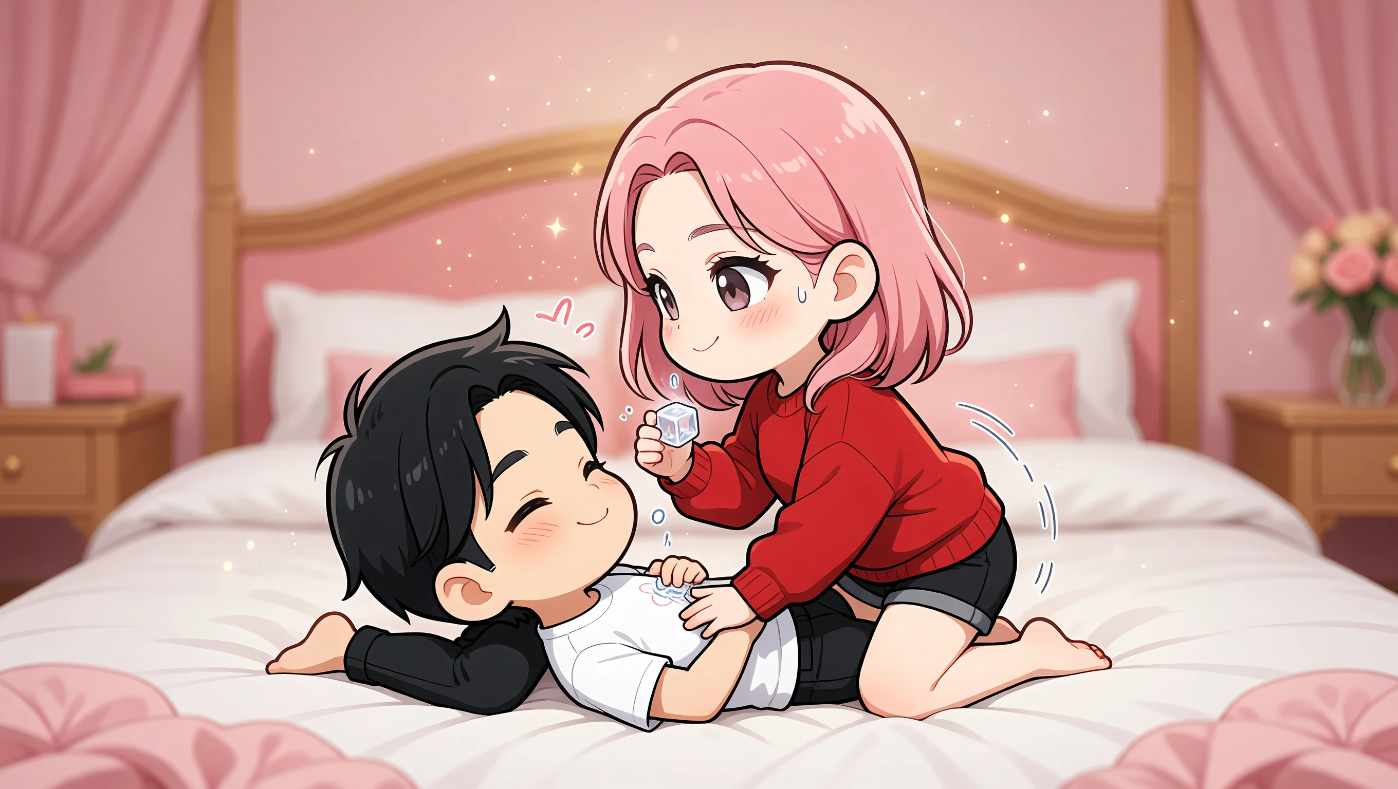 Woman on Top Facing Him illustration