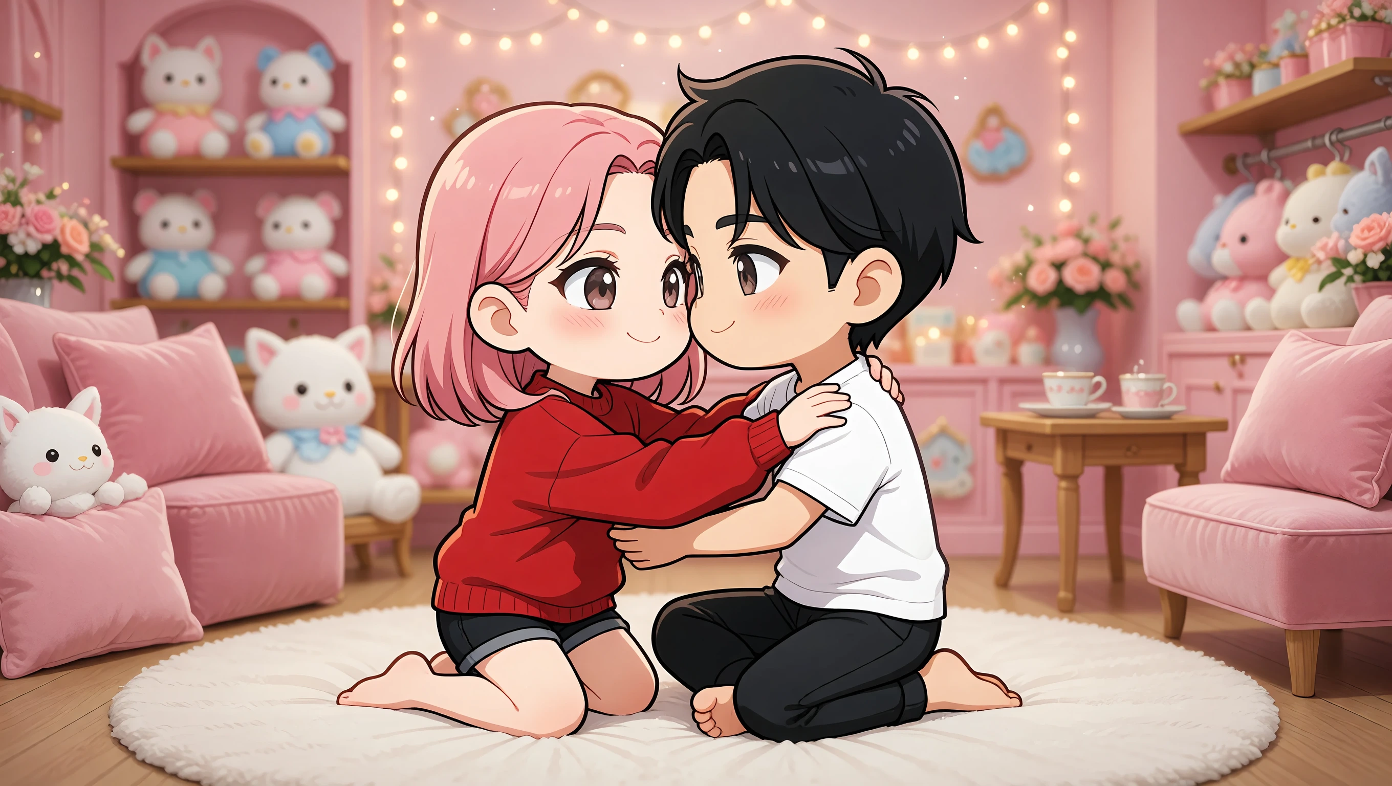 Seated Facing Each Other illustration