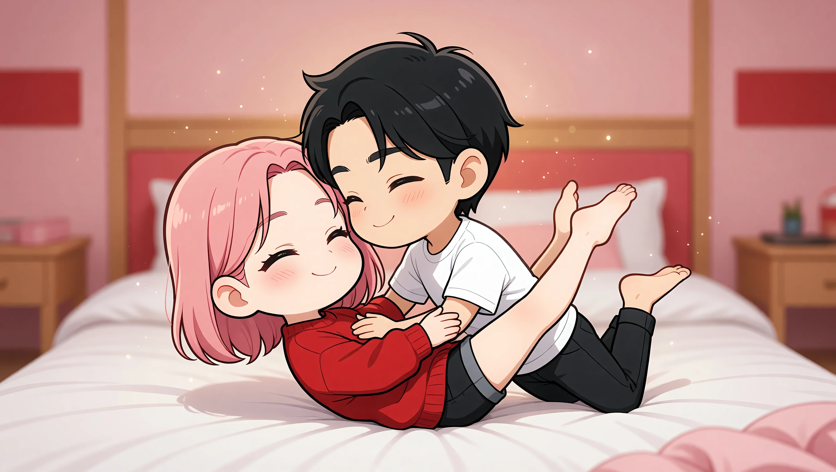 Spooning From Behind illustration