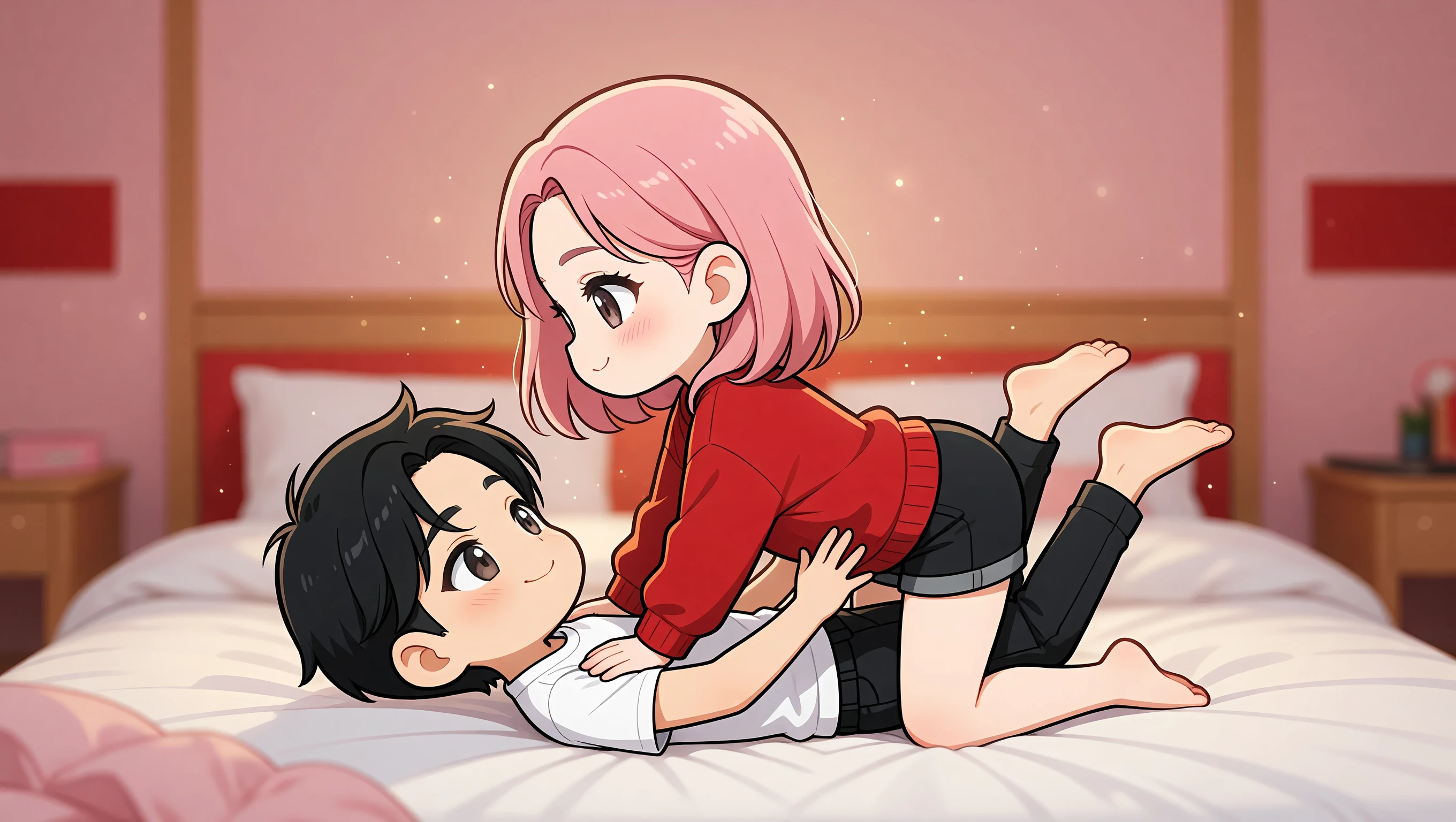 Woman on Top Facing Away illustration