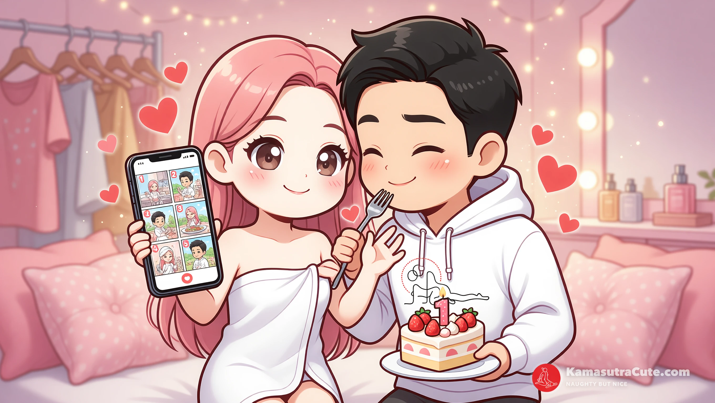 Flirty Flash Mob Pics illustration