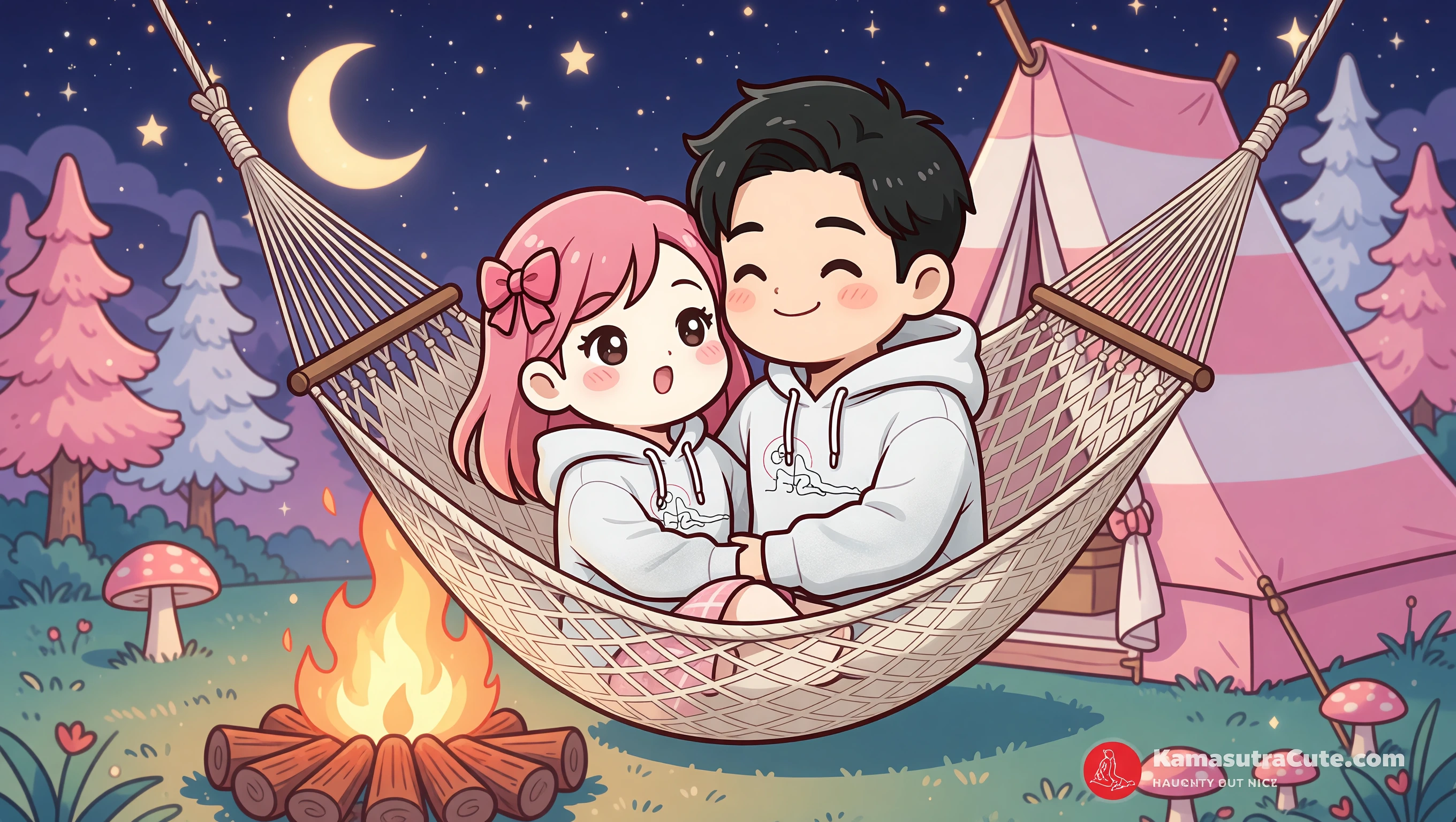 Lie in The Hammock illustration