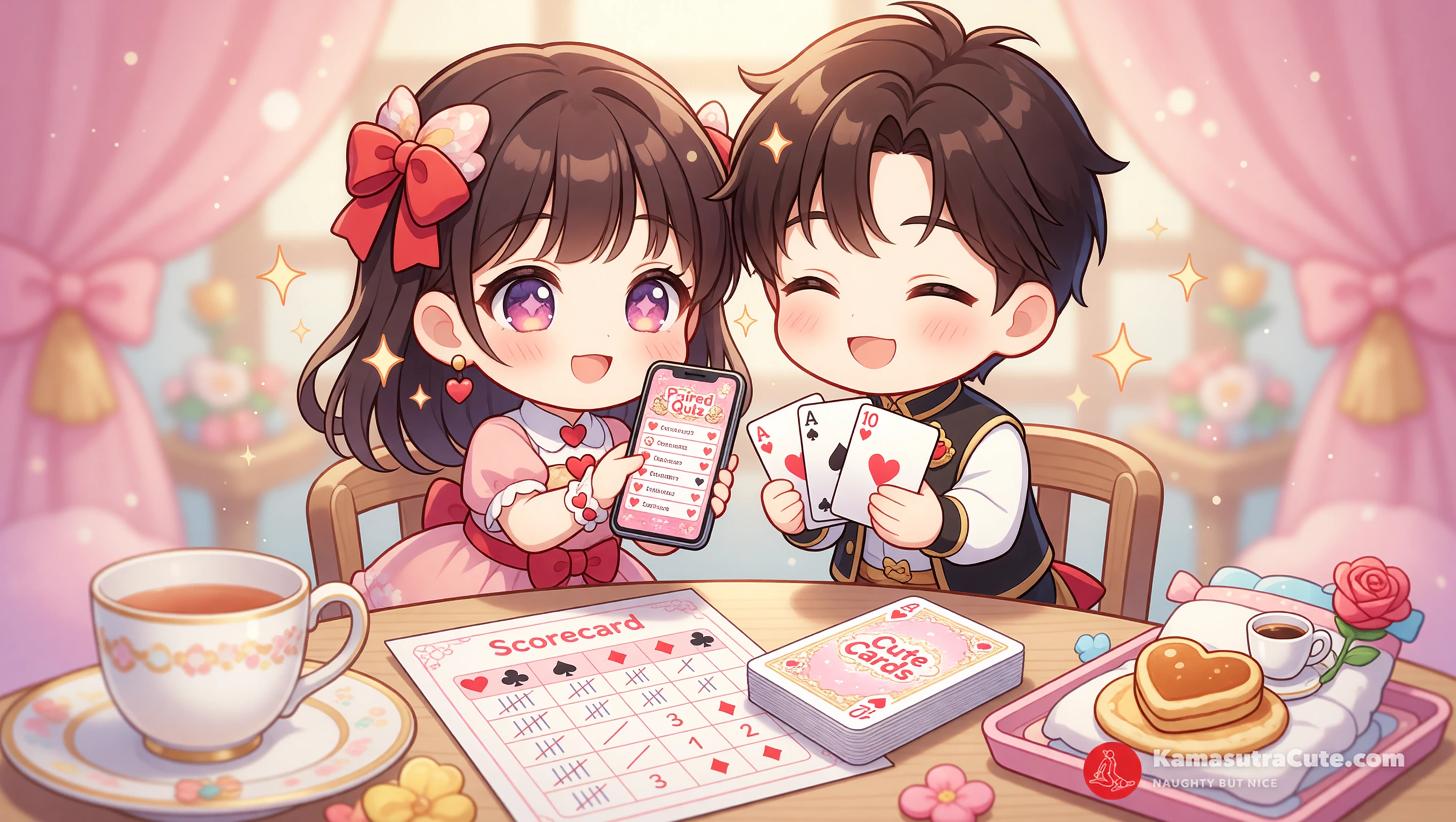 Custom Couple Quiz + Scorecard Showdown illustration