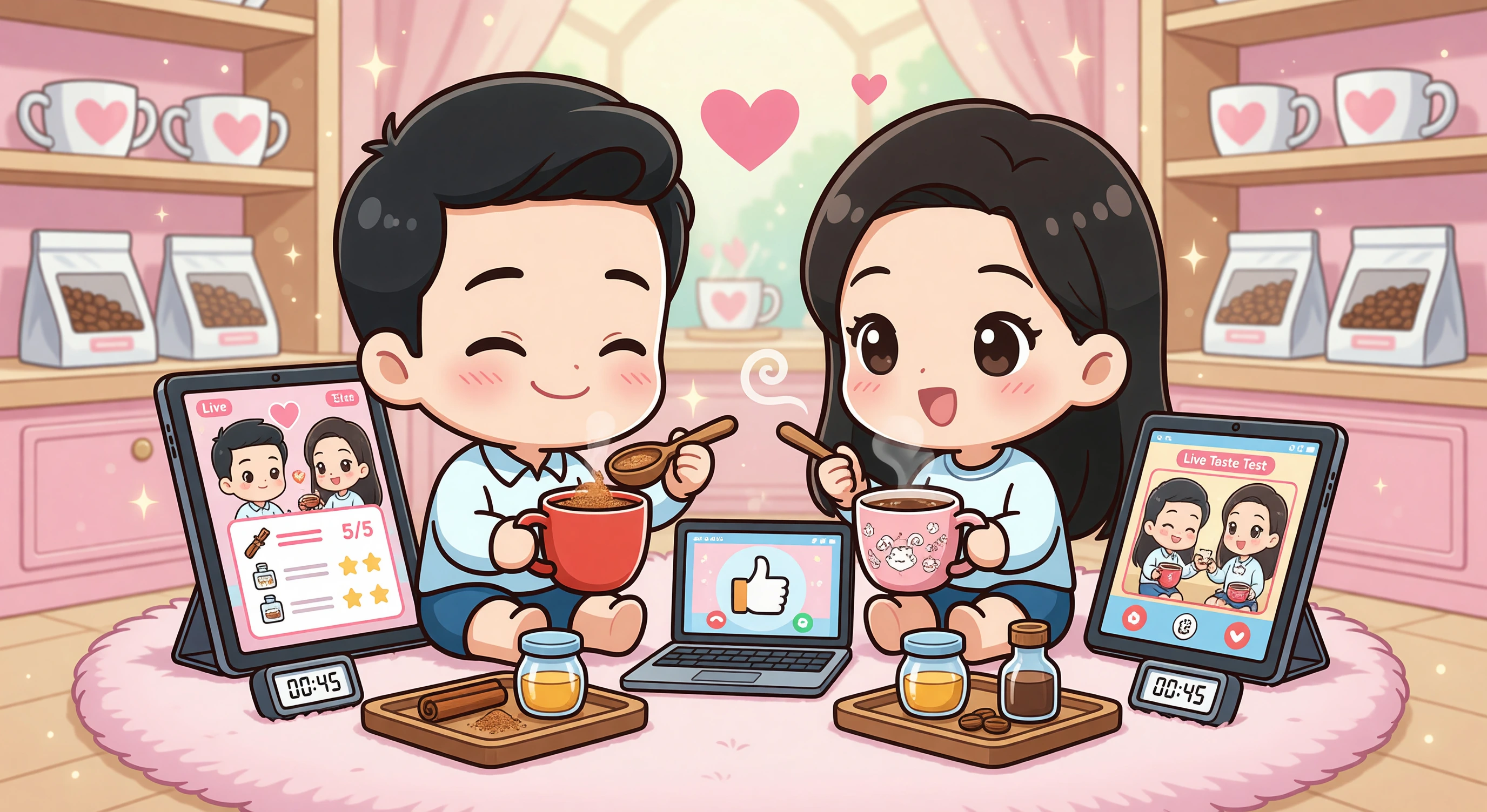 Flirty Brew Recipe Swap illustration