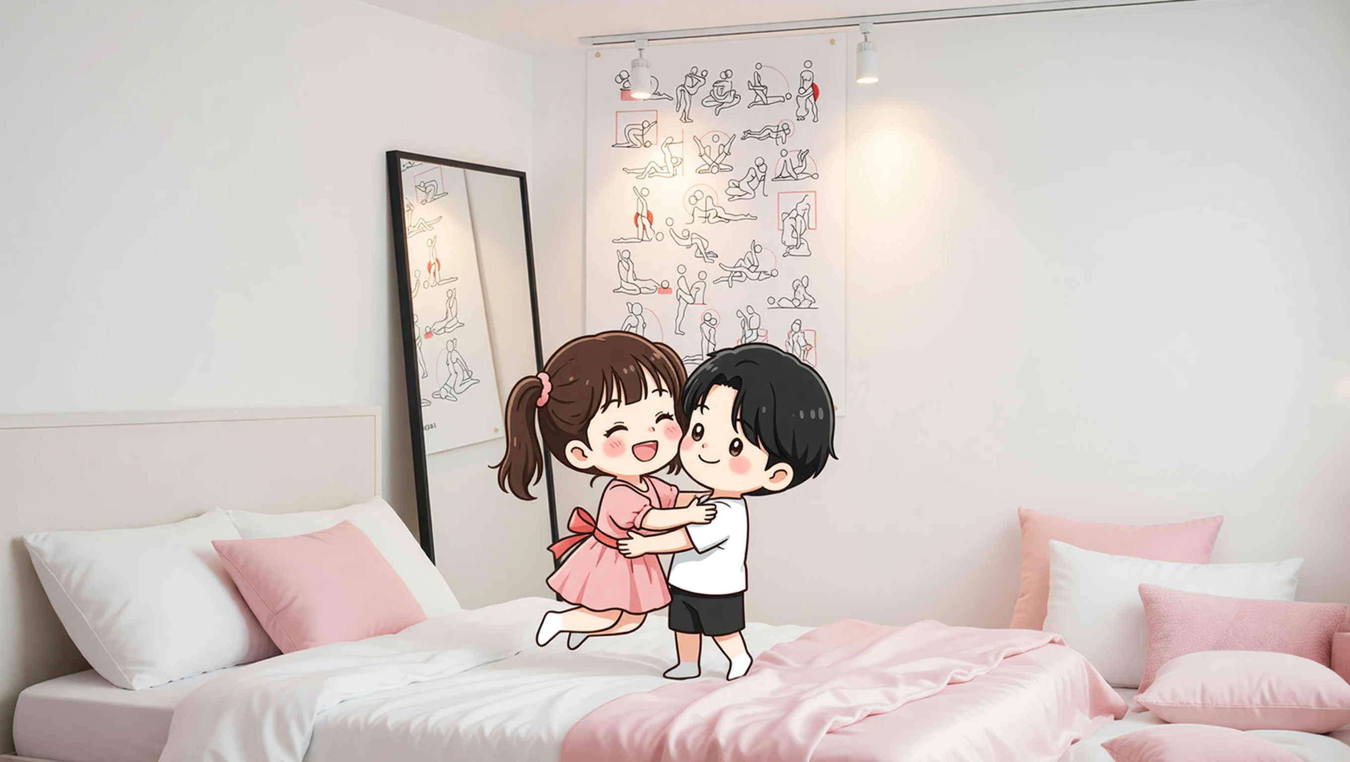 Kamasutra Cute Poster Pop illustration