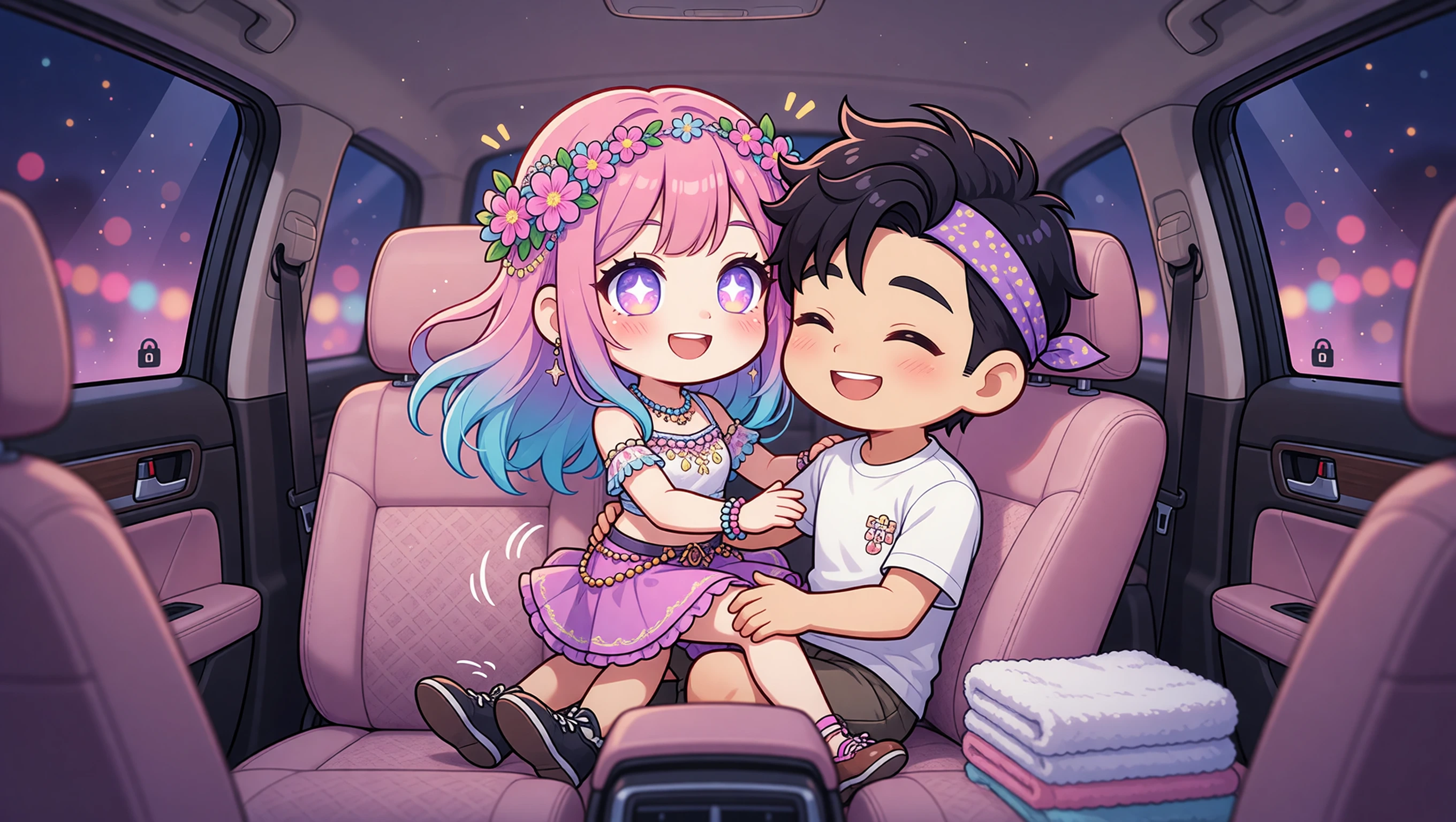 Car Backseat illustration