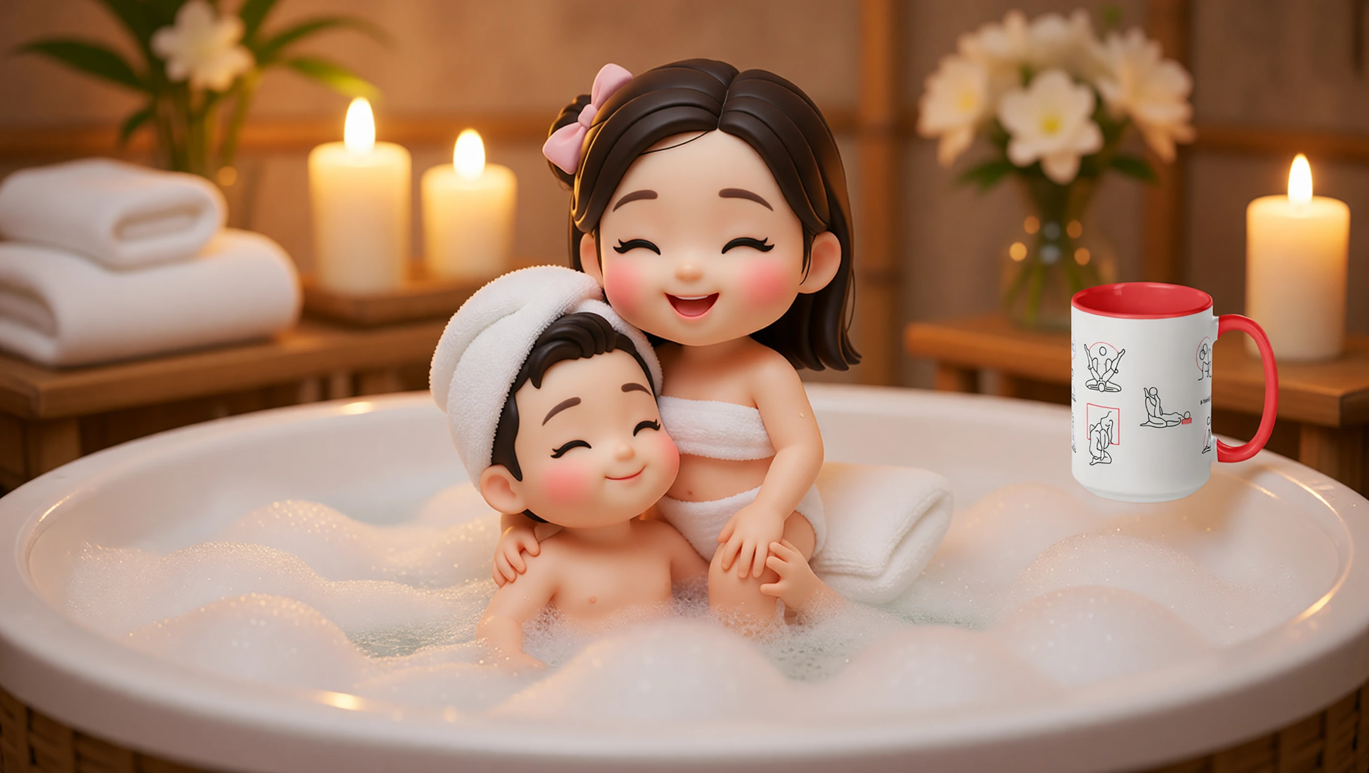 Bubble Tub Face Sit illustration