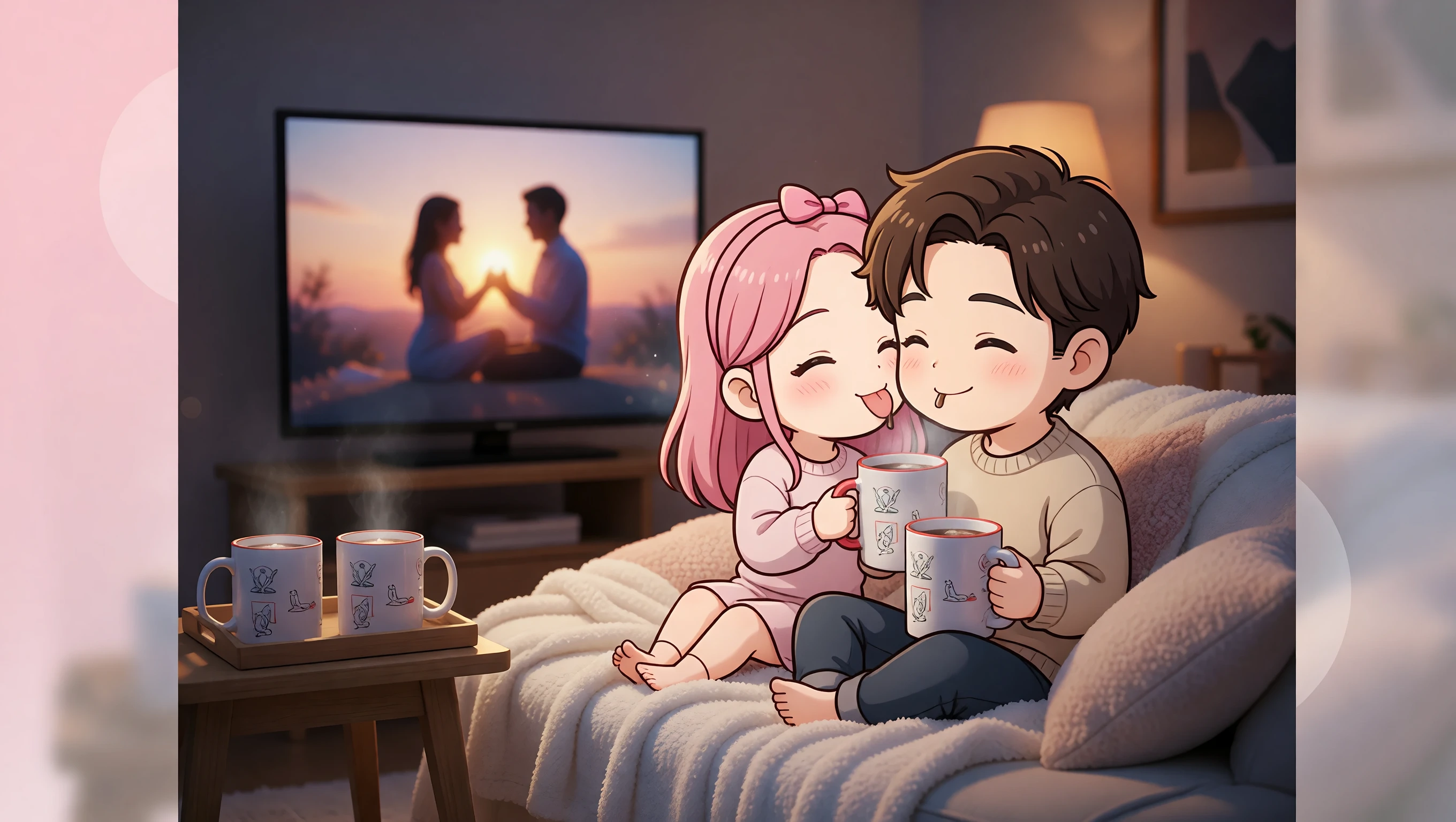 Pour Hot Drinks illustration