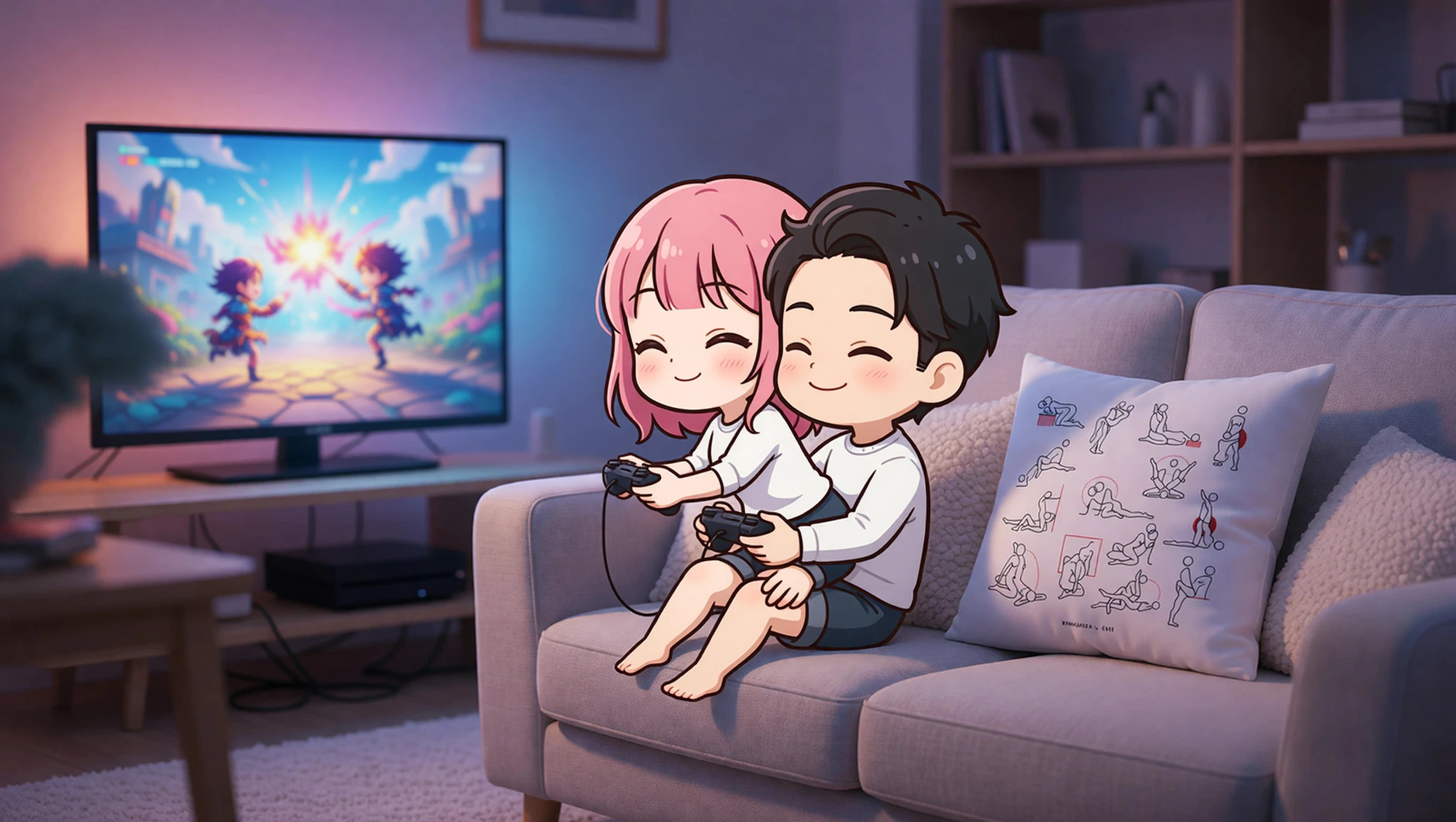Couch Side by Side illustration