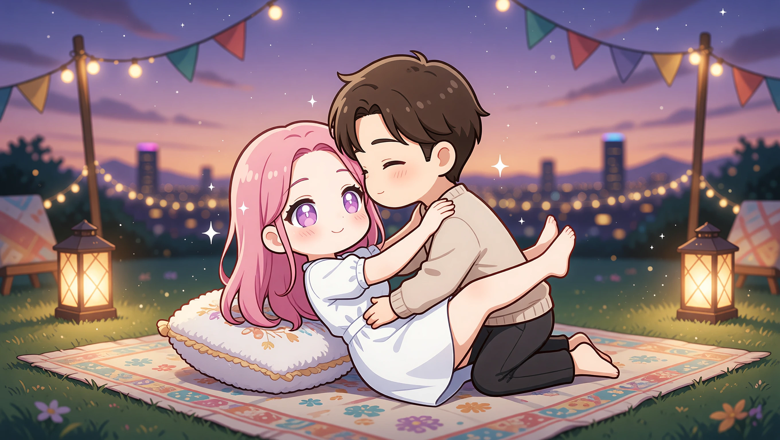 Festival Blanket Lean illustration