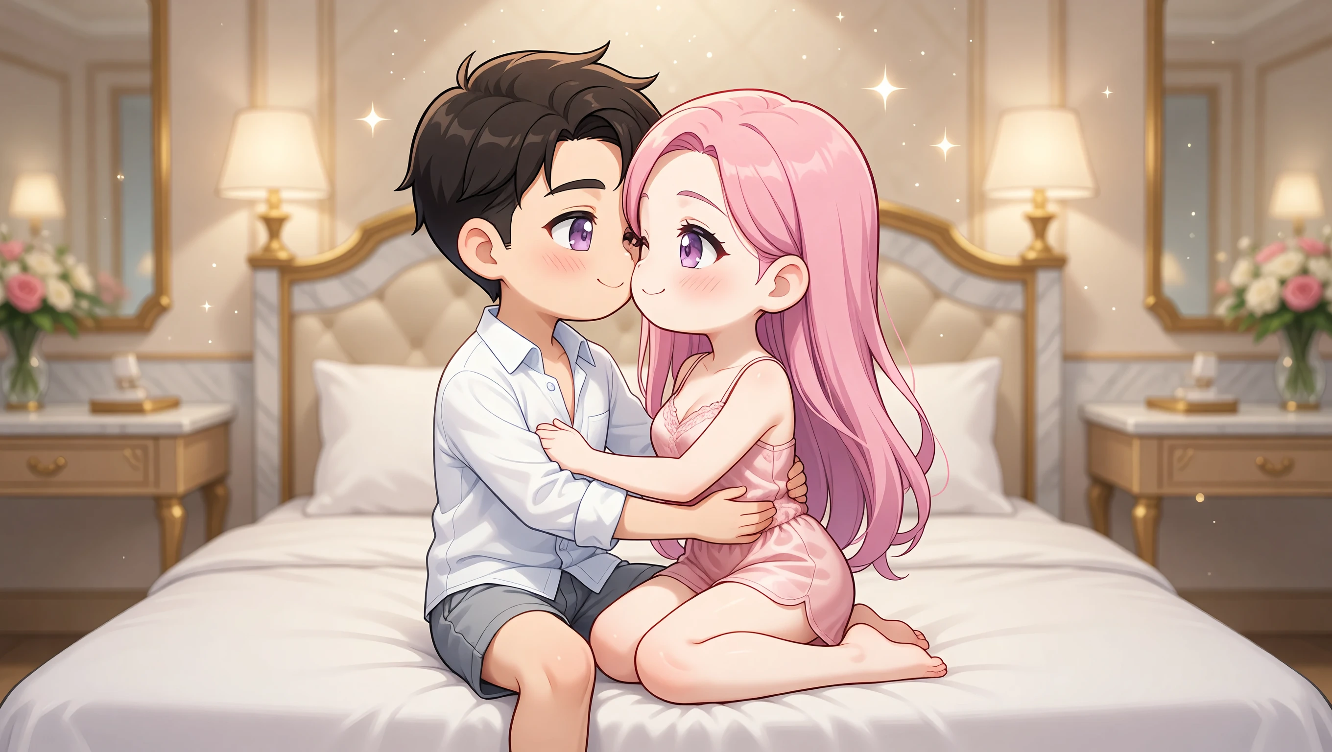 Sitting on Lap illustration