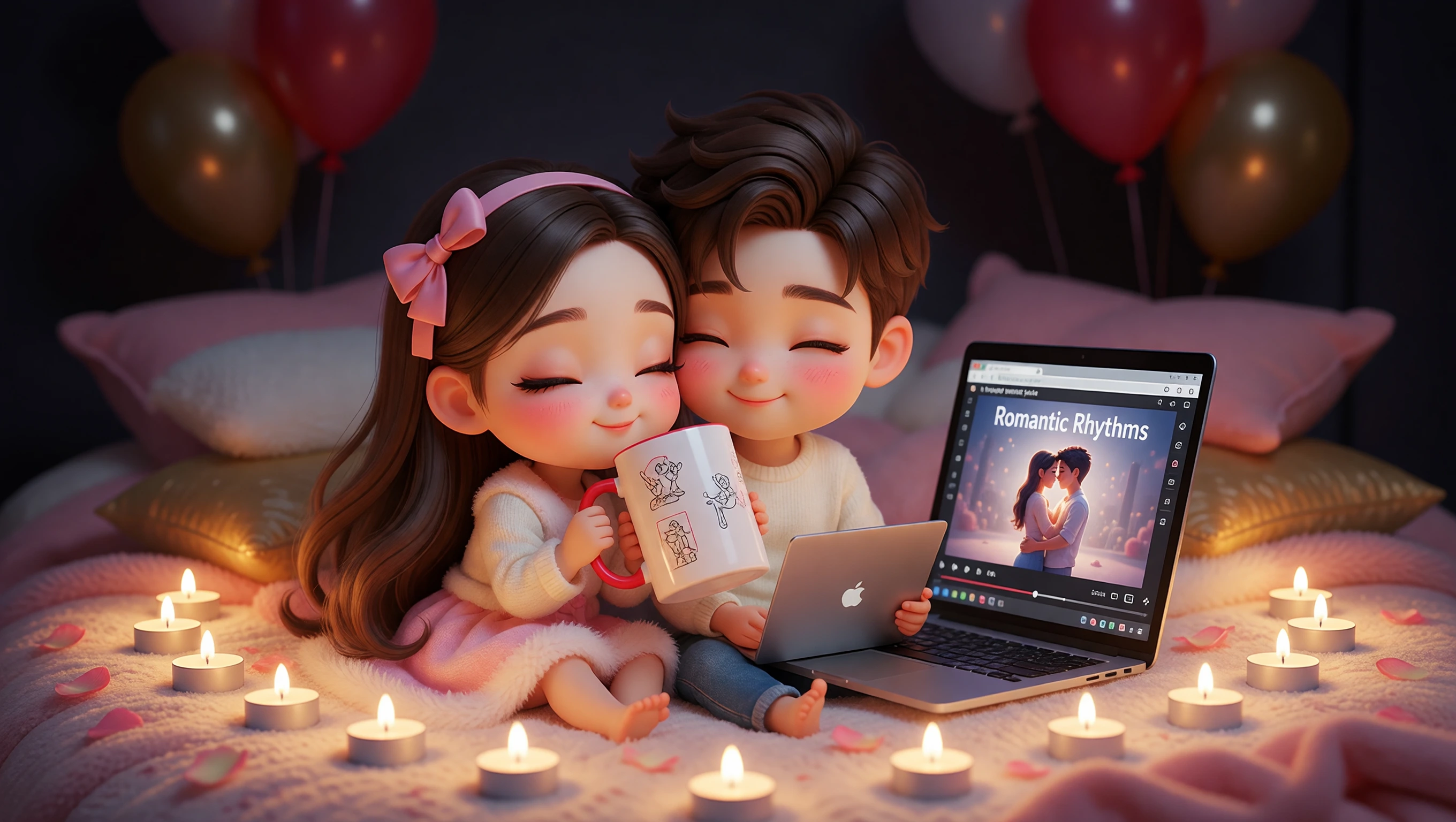 Video With Candles illustration